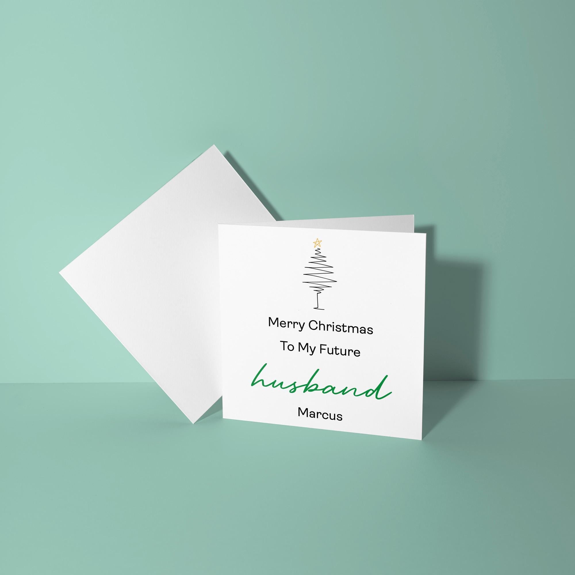 Merry Christmas to my Future Husband - Christmas Card for Husband
