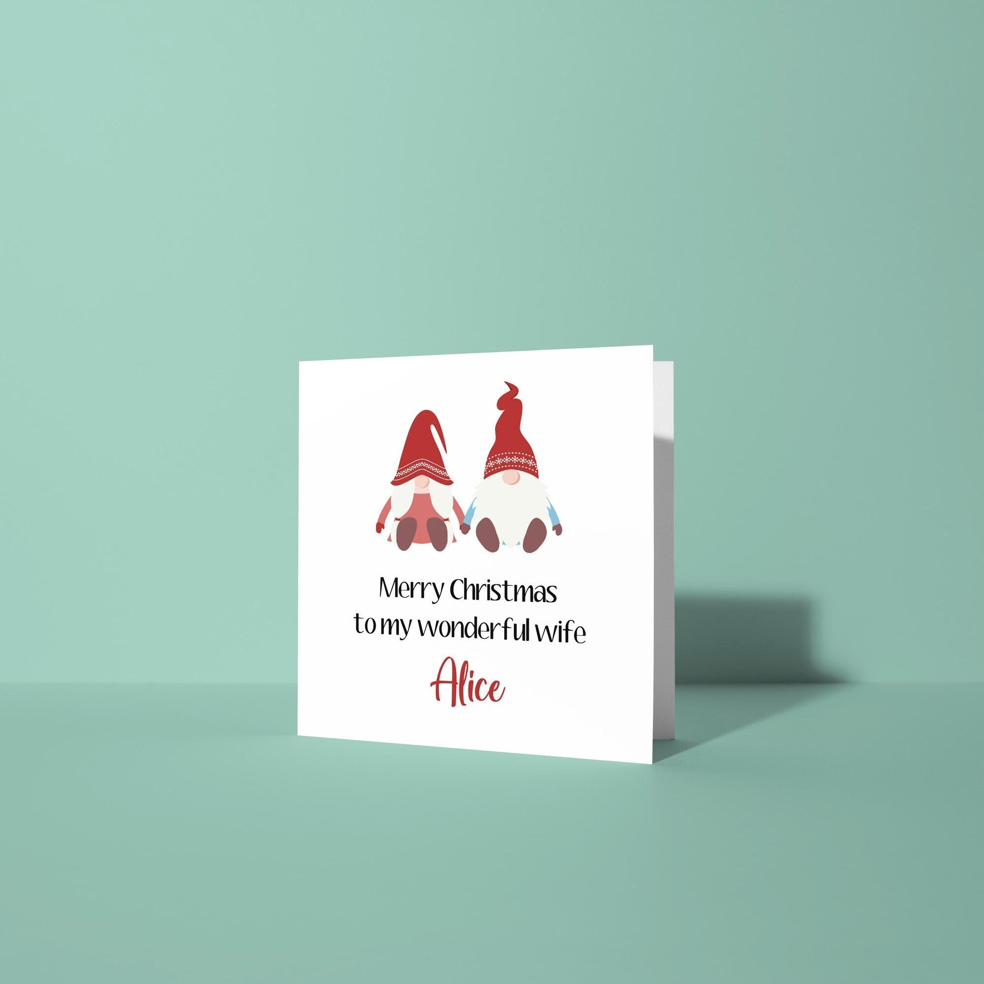 Merry Christmas to my Wonderful Wife - Christmas Card for Wife
