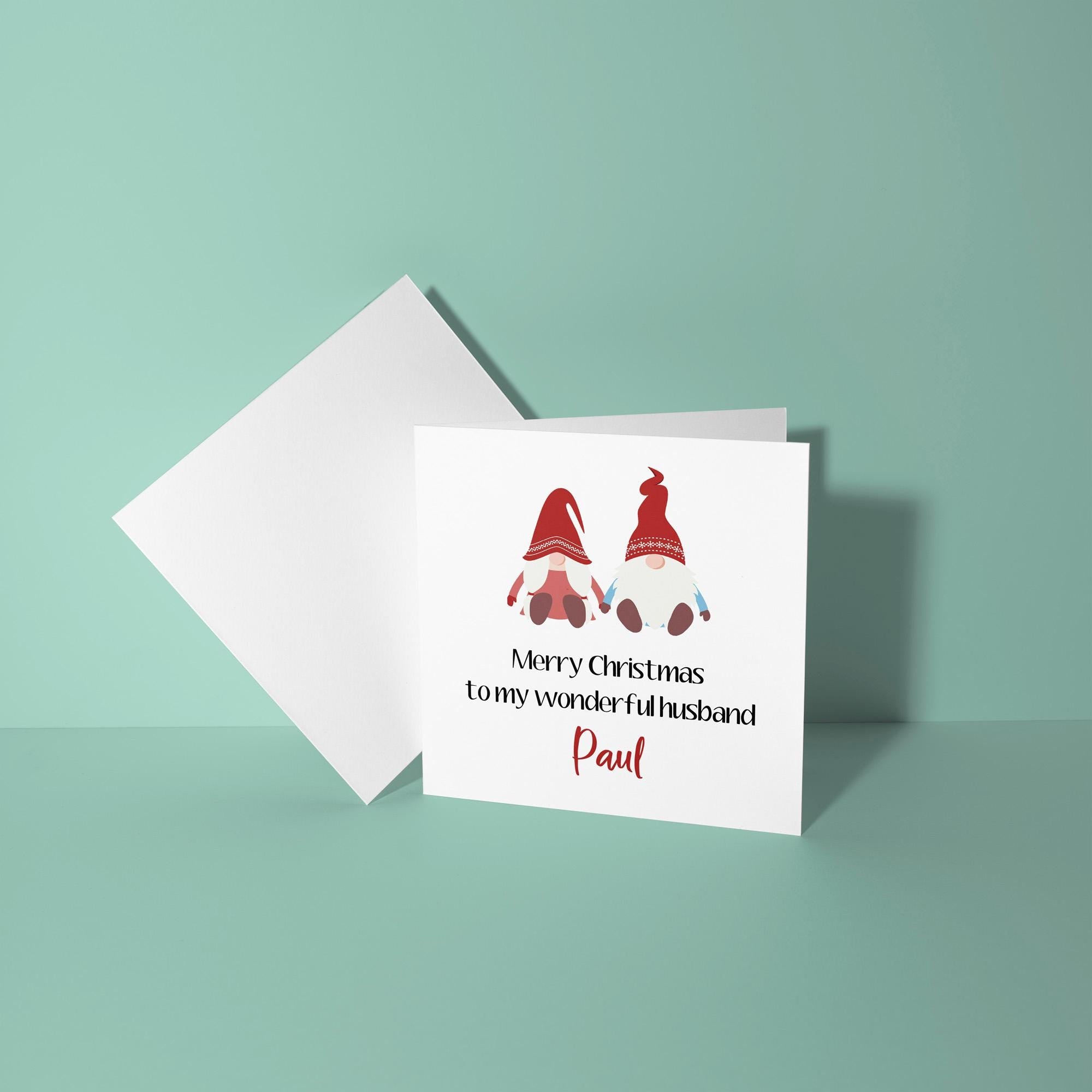 Merry Christmas to Wonderful Husband - Christmas Card for Husband