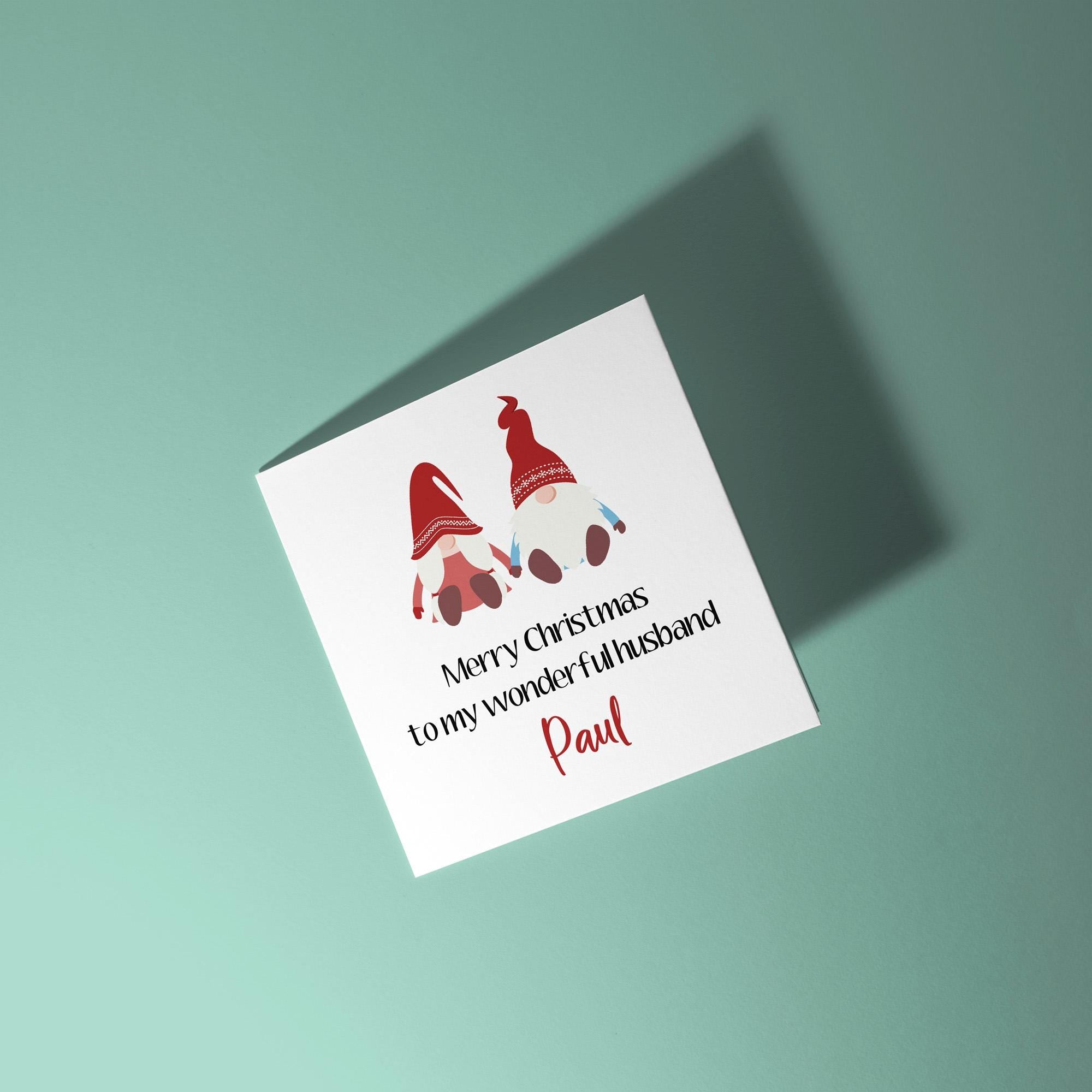 Merry Christmas to Wonderful Husband - Christmas Card for Husband