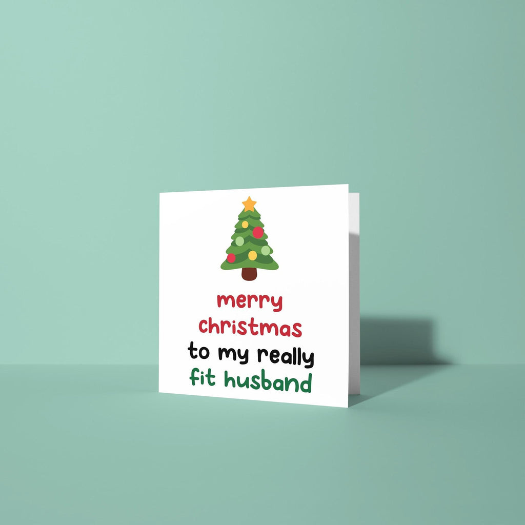 Merry Christmas to my Really Fit Husband - Christmas Card for Husband