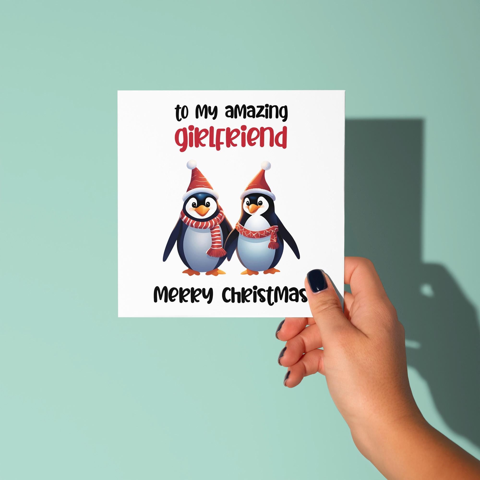 To My Amazing Girlfriend At Christmas - Christmas Card for Girlfriend