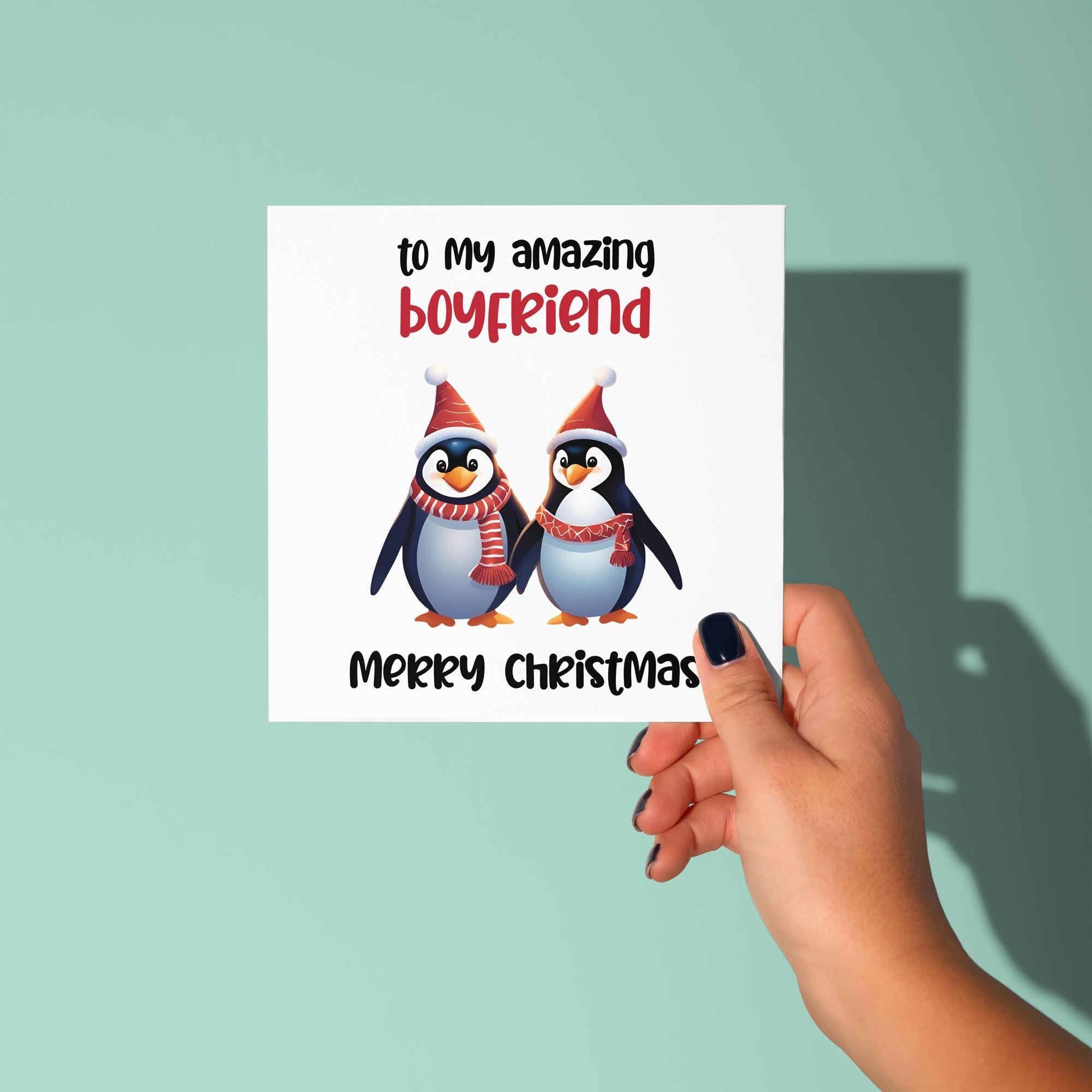 To My Amazing Boyfriend At Christmas - Christmas Card for Boyfriend