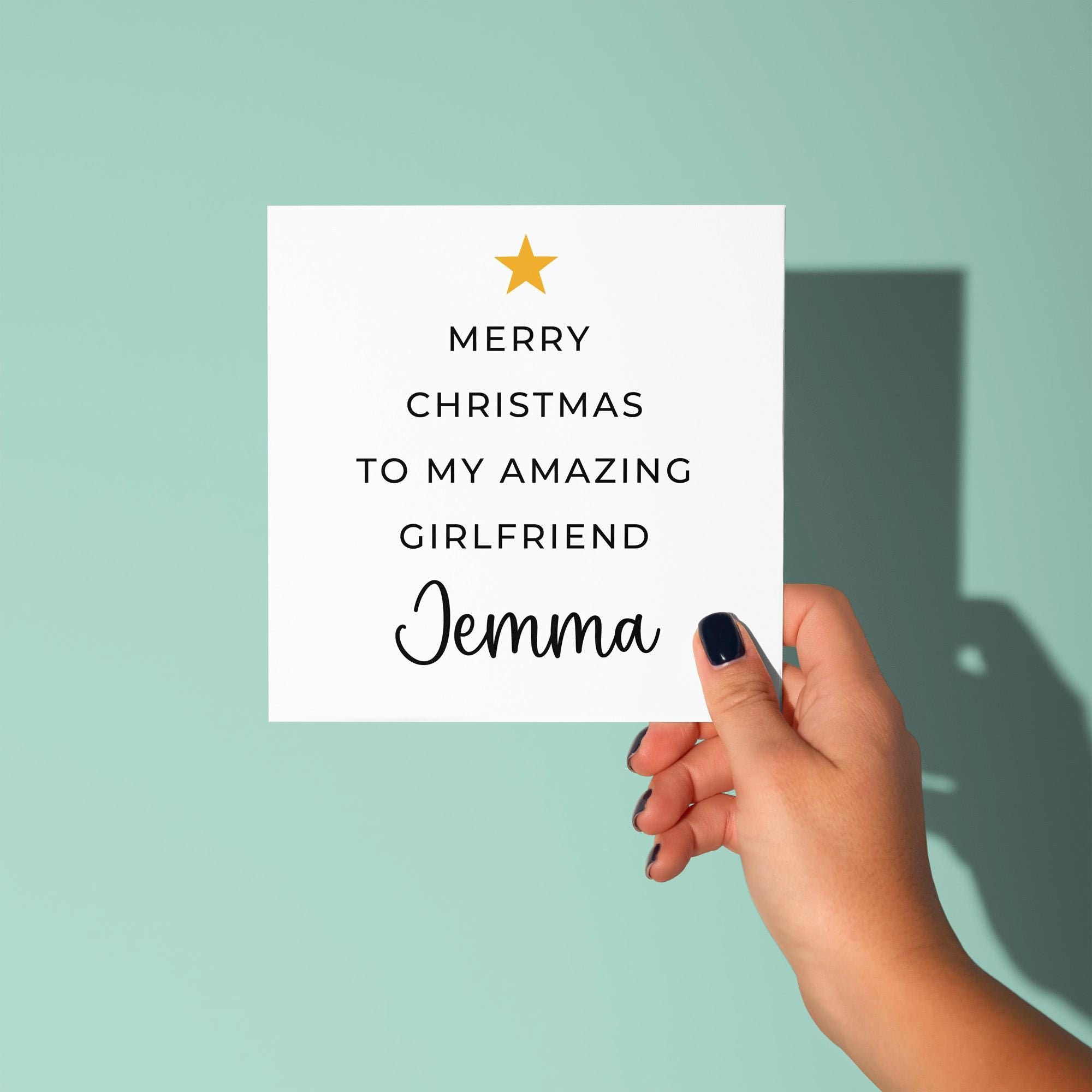 Merry Christmas To My Amazing Girlfriend - Christmas Card for Girlfriend