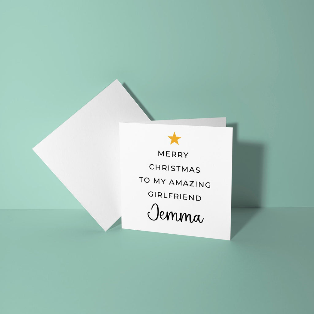Merry Christmas To My Amazing Girlfriend - Christmas Card for Girlfriend