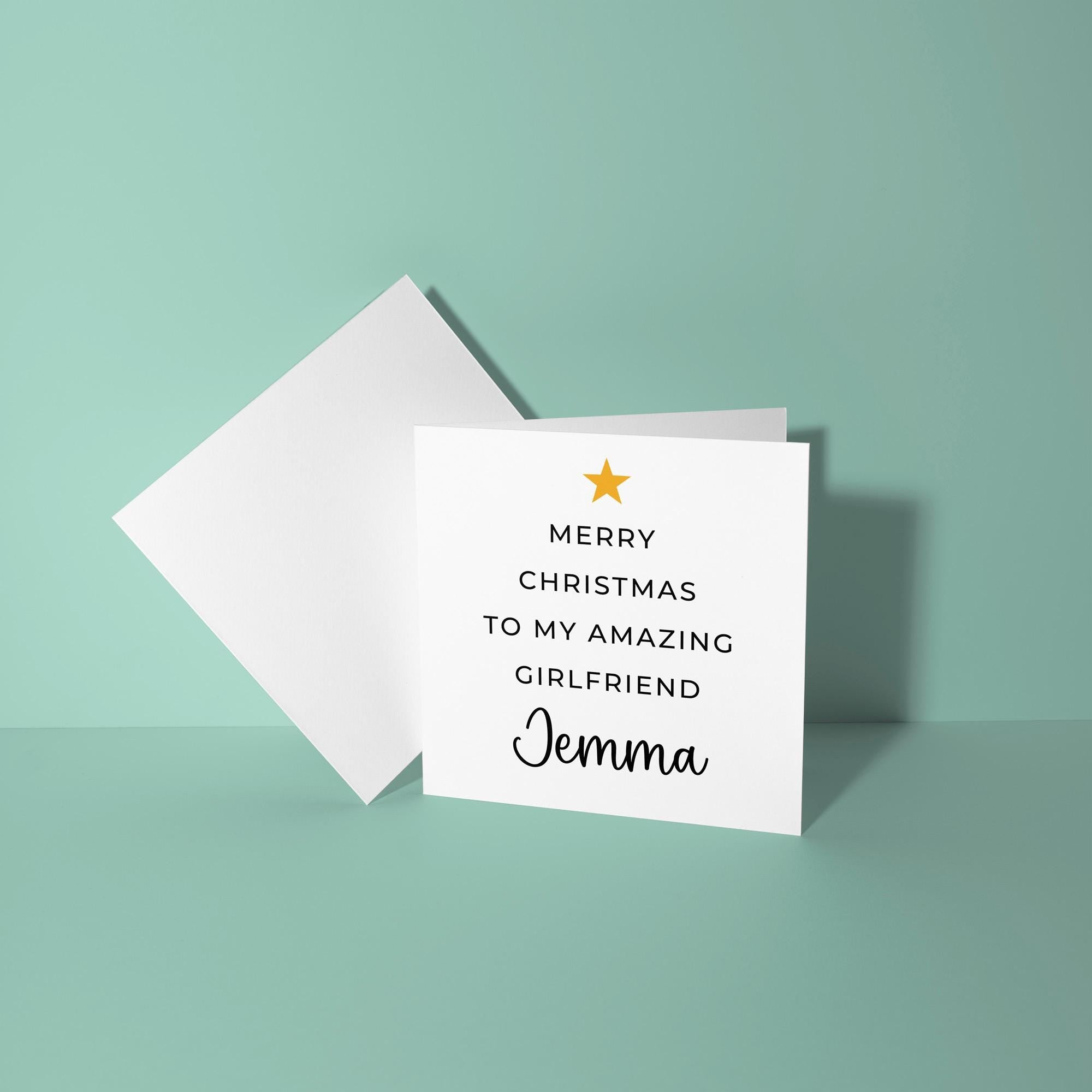 Merry Christmas To My Amazing Girlfriend - Christmas Card for Girlfriend
