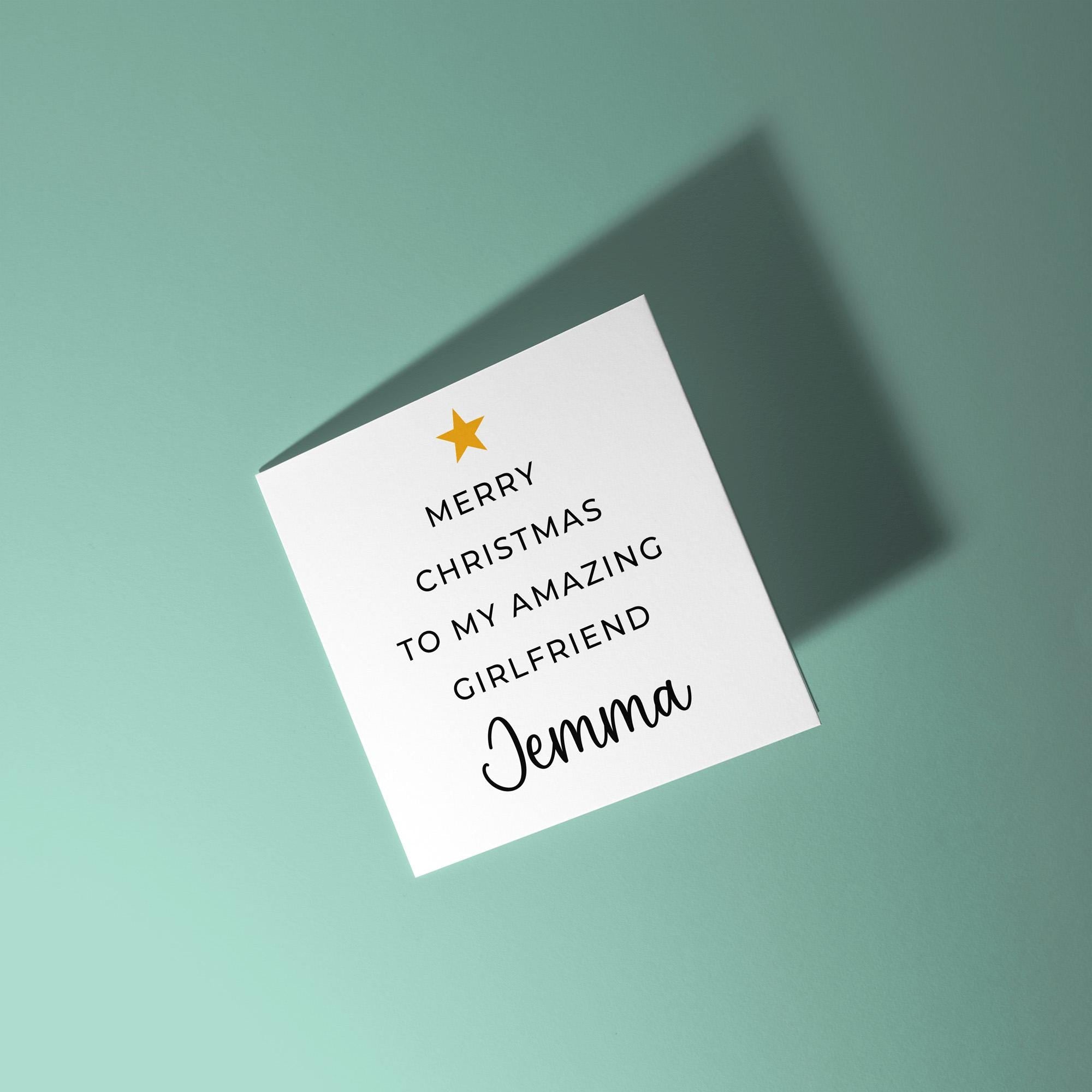 Merry Christmas To My Amazing Girlfriend - Christmas Card for Girlfriend