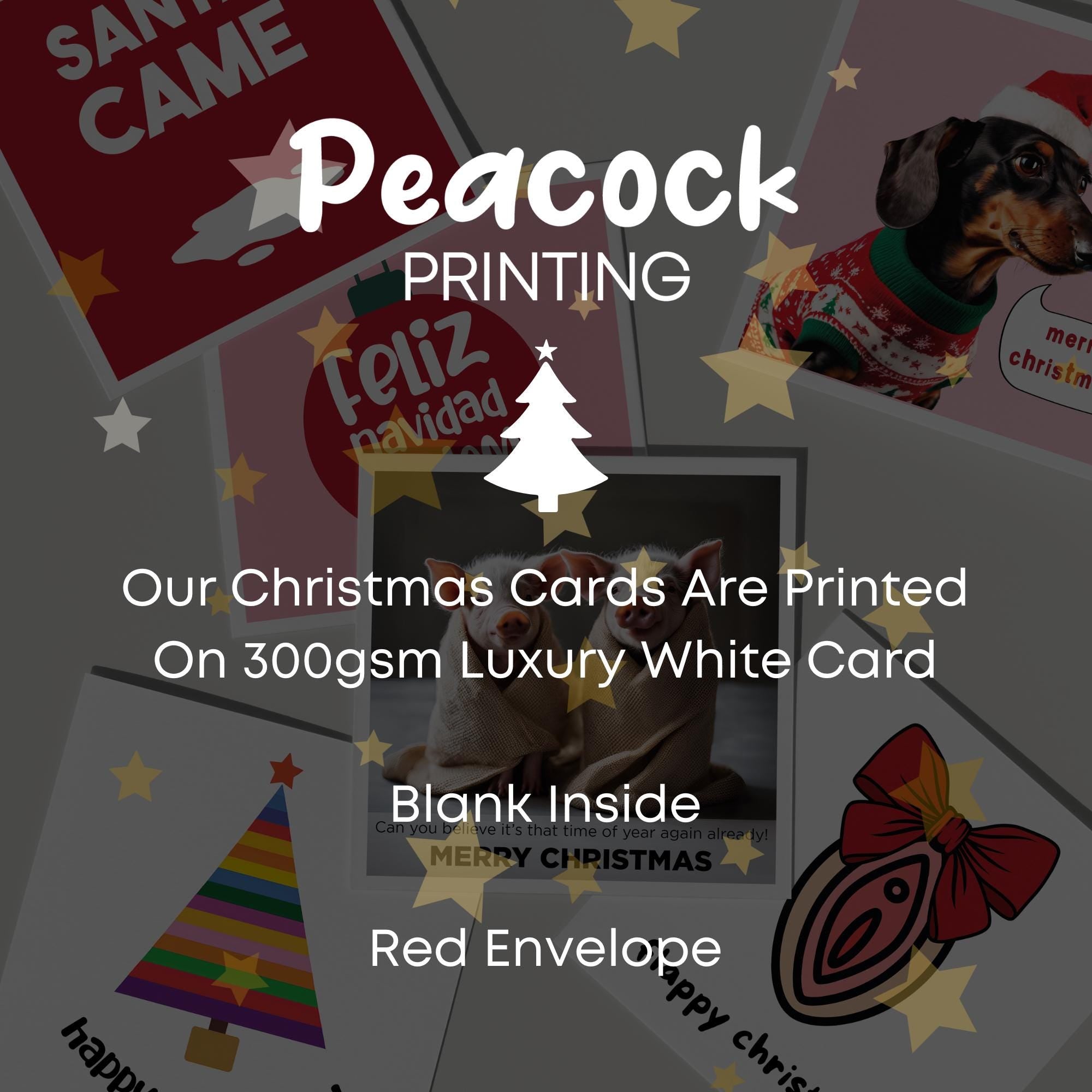 Fleece Navidad Christmas Card - A Funny Sheep Pun Animal Xmas Card