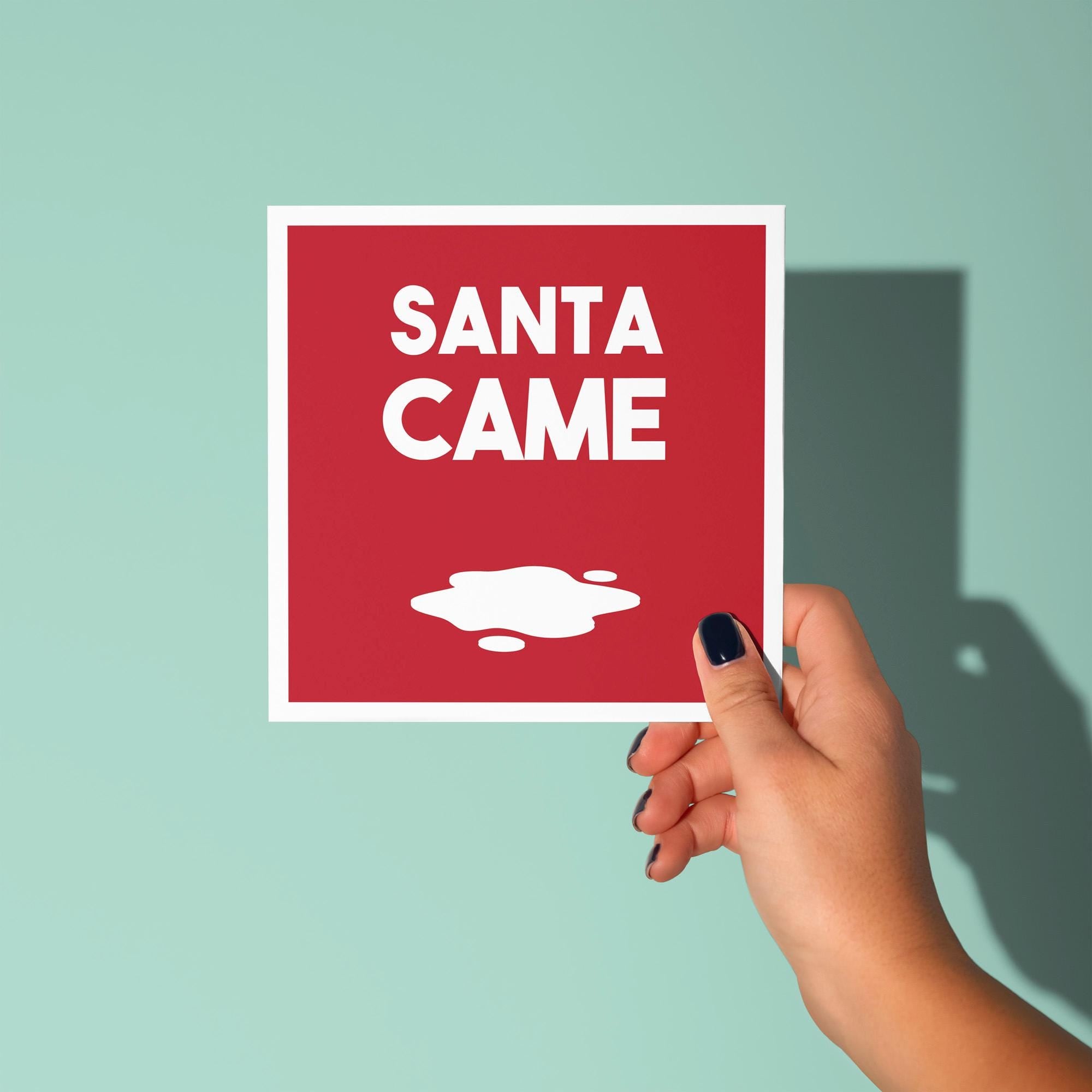Santa Came - Christmas Card