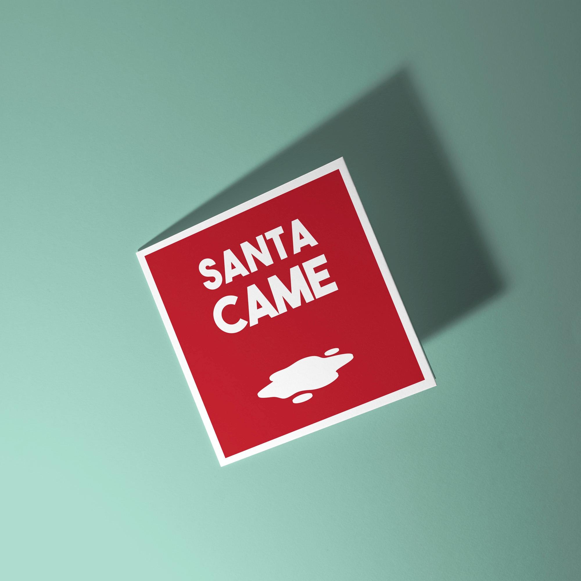 Santa Came - Christmas Card
