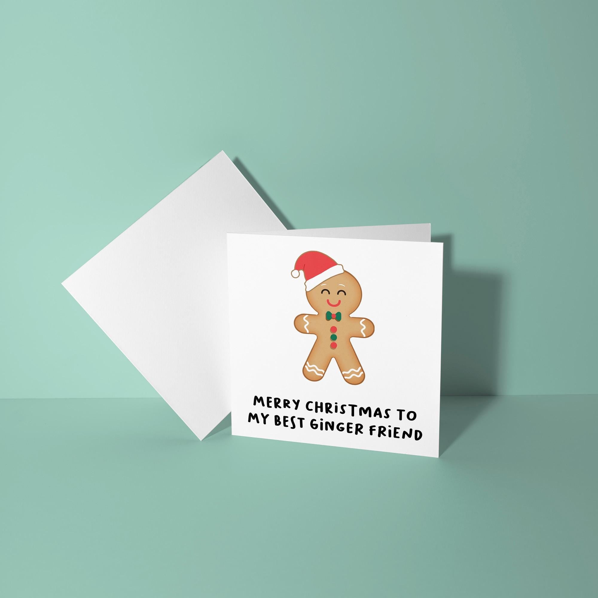 Best Ginger Friend - Christmas Card