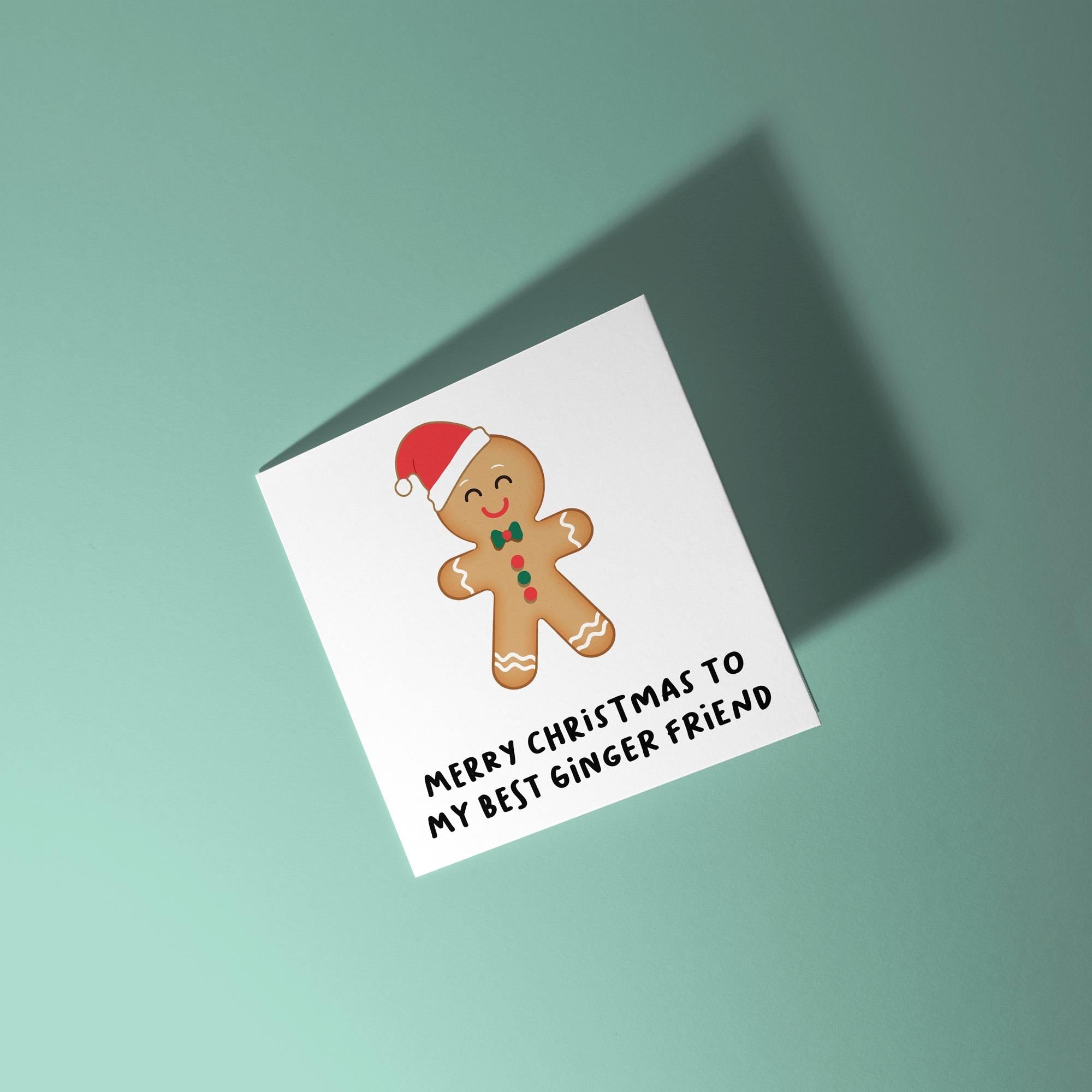 Best Ginger Friend - Christmas Card