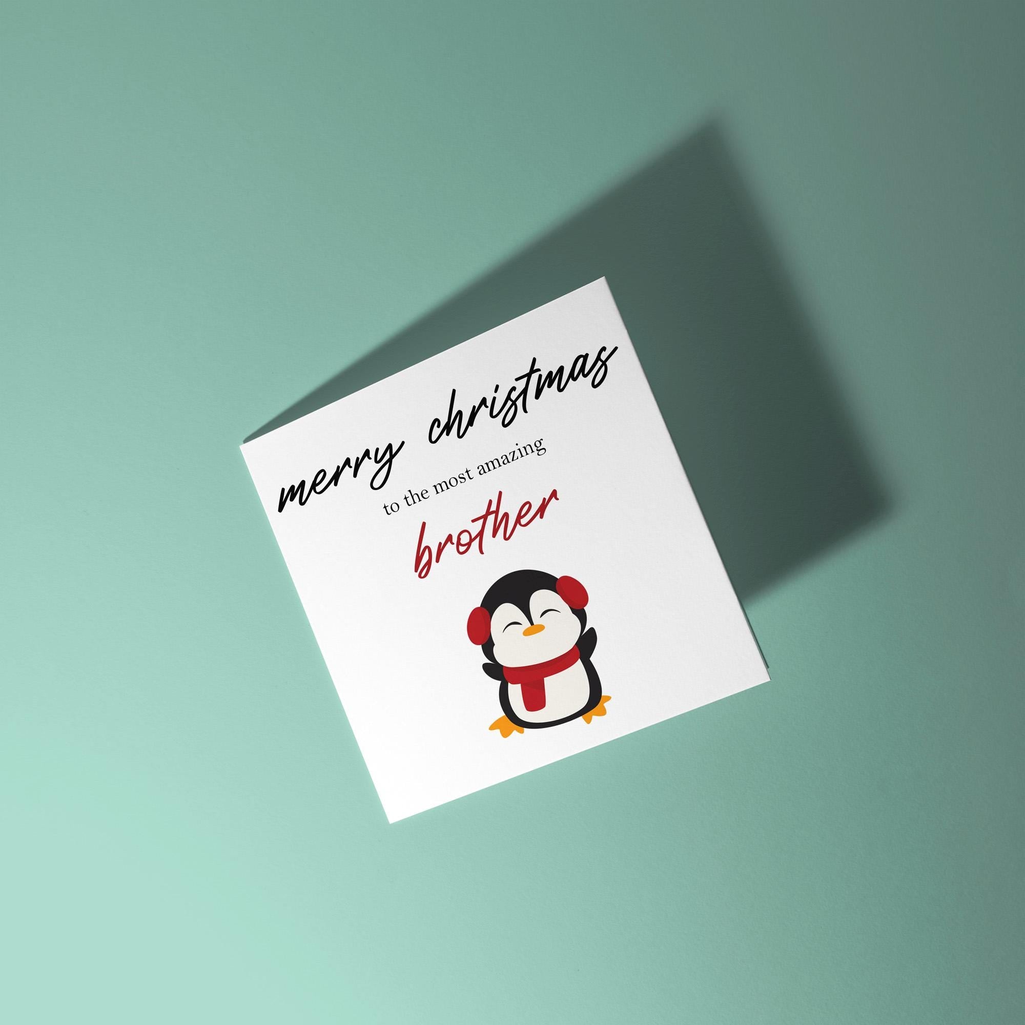 To An Amazing Brother - Christmas Card for Brother