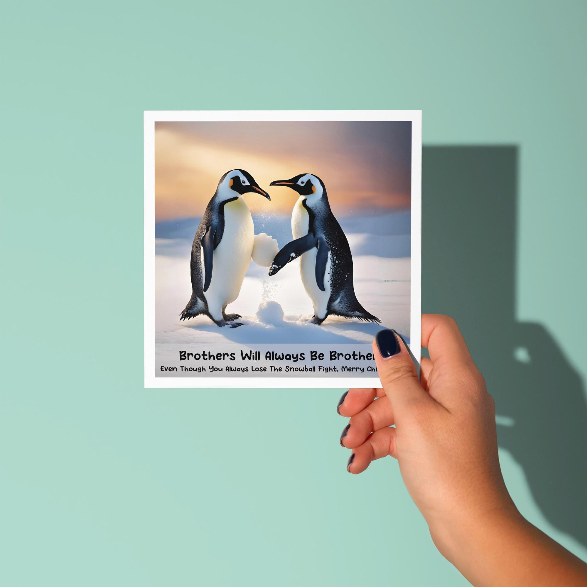 Brothers will Always be Brothers - Christmas Card for Brother