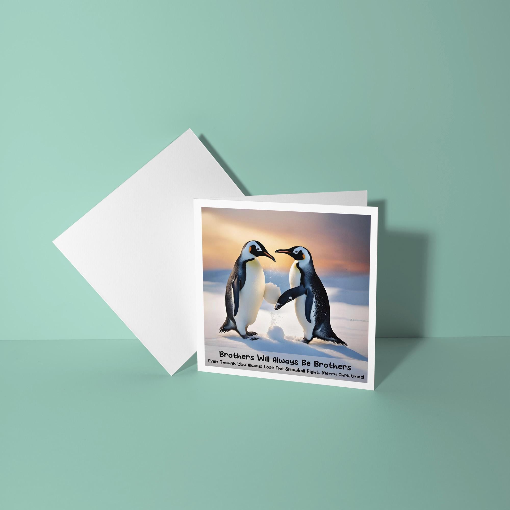 Brothers will Always be Brothers - Christmas Card for Brother