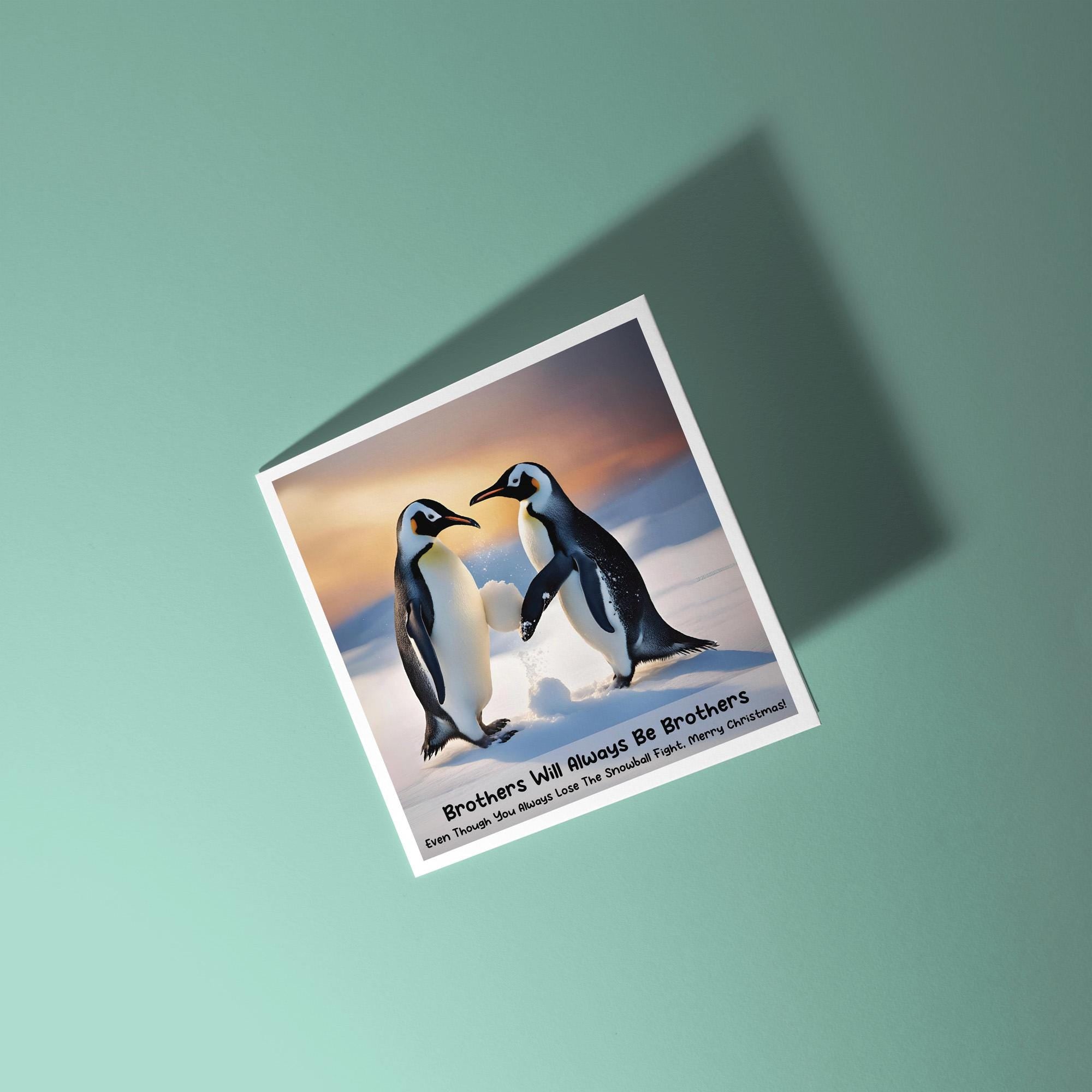 Brothers will Always be Brothers - Christmas Card for Brother