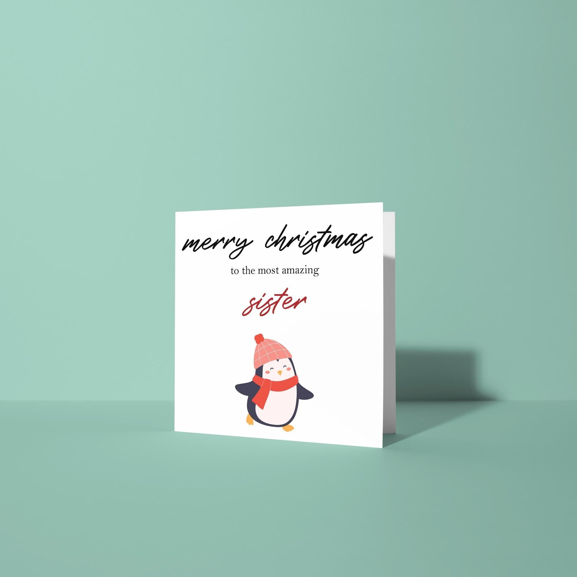 To An Amazing Sister - Christmas Card for Sister