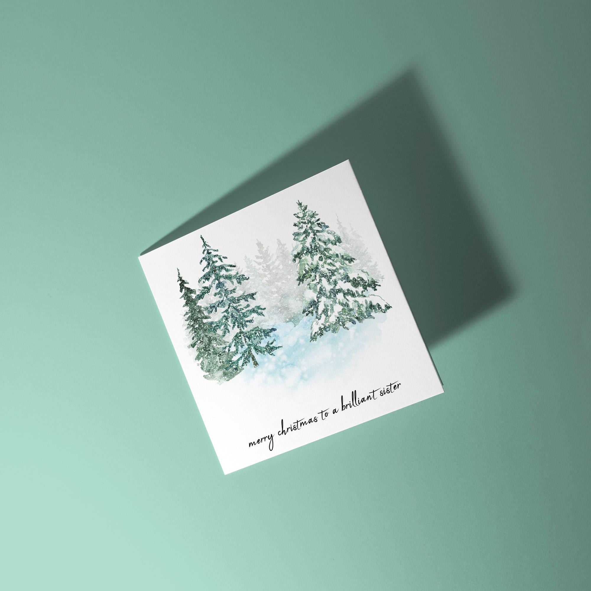To A Brilliant Sister - Christmas Card for Sister