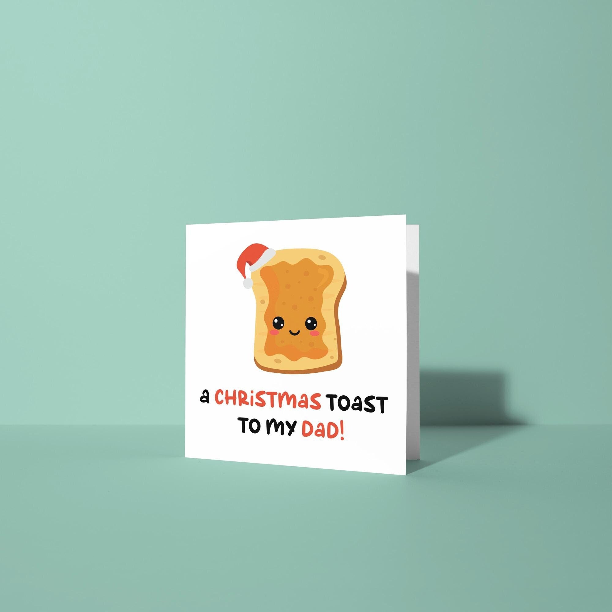 Christmas Toast to my Dad  - Christmas Card for Dad