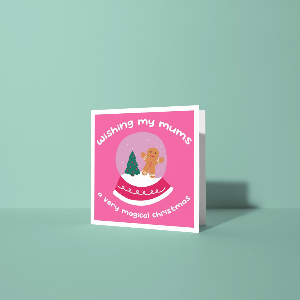 Merry Christmas to my Two Mums Dads - Christmas Card for LGBTQ Parents