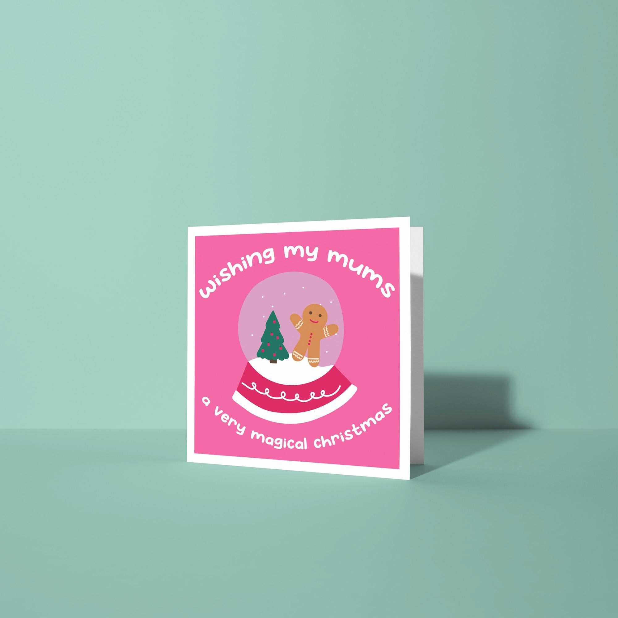 Merry Christmas to my Two Mums Dads - Christmas Card for LGBTQ Parents