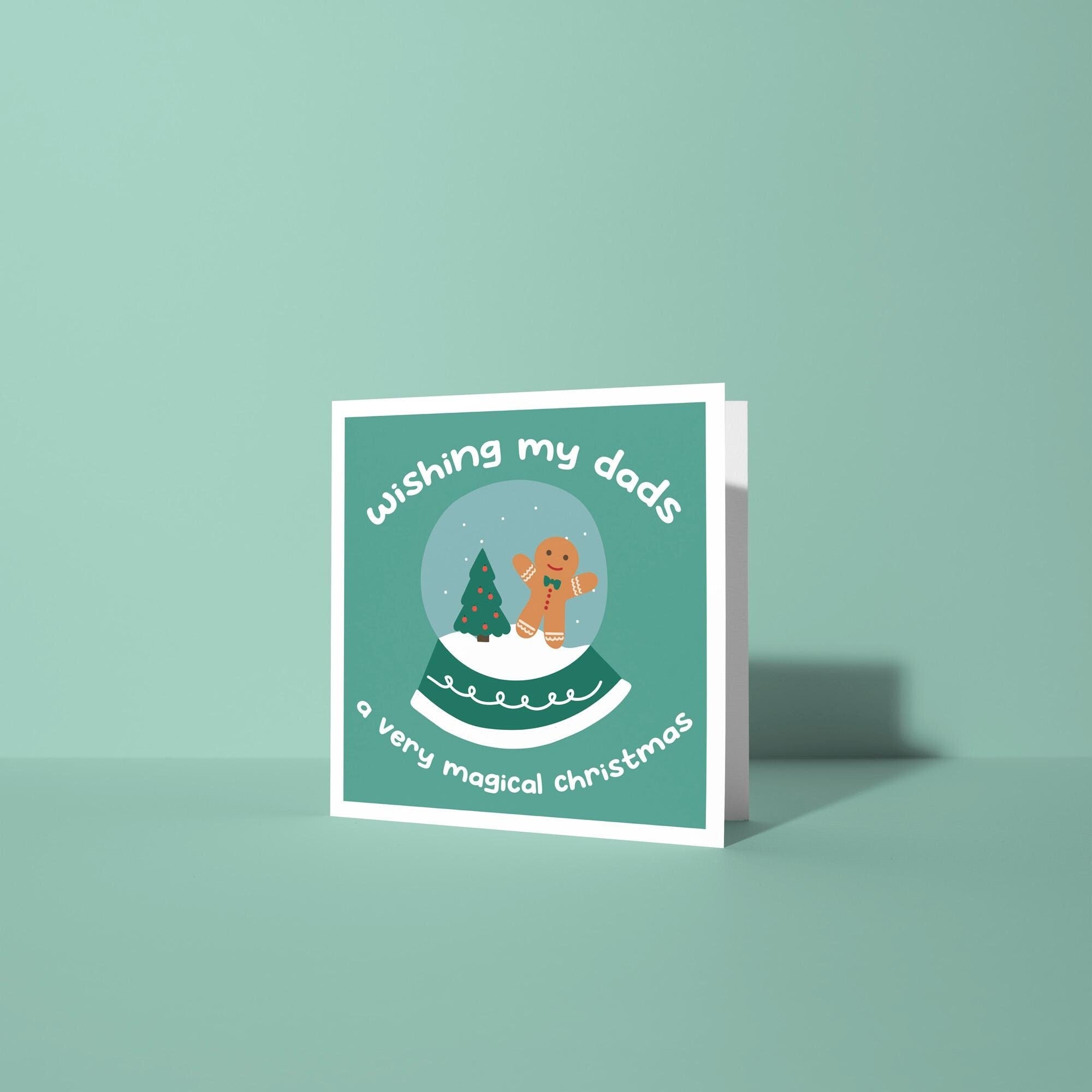 Merry Christmas to my Two Mums Dads - Christmas Card for LGBTQ Parents
