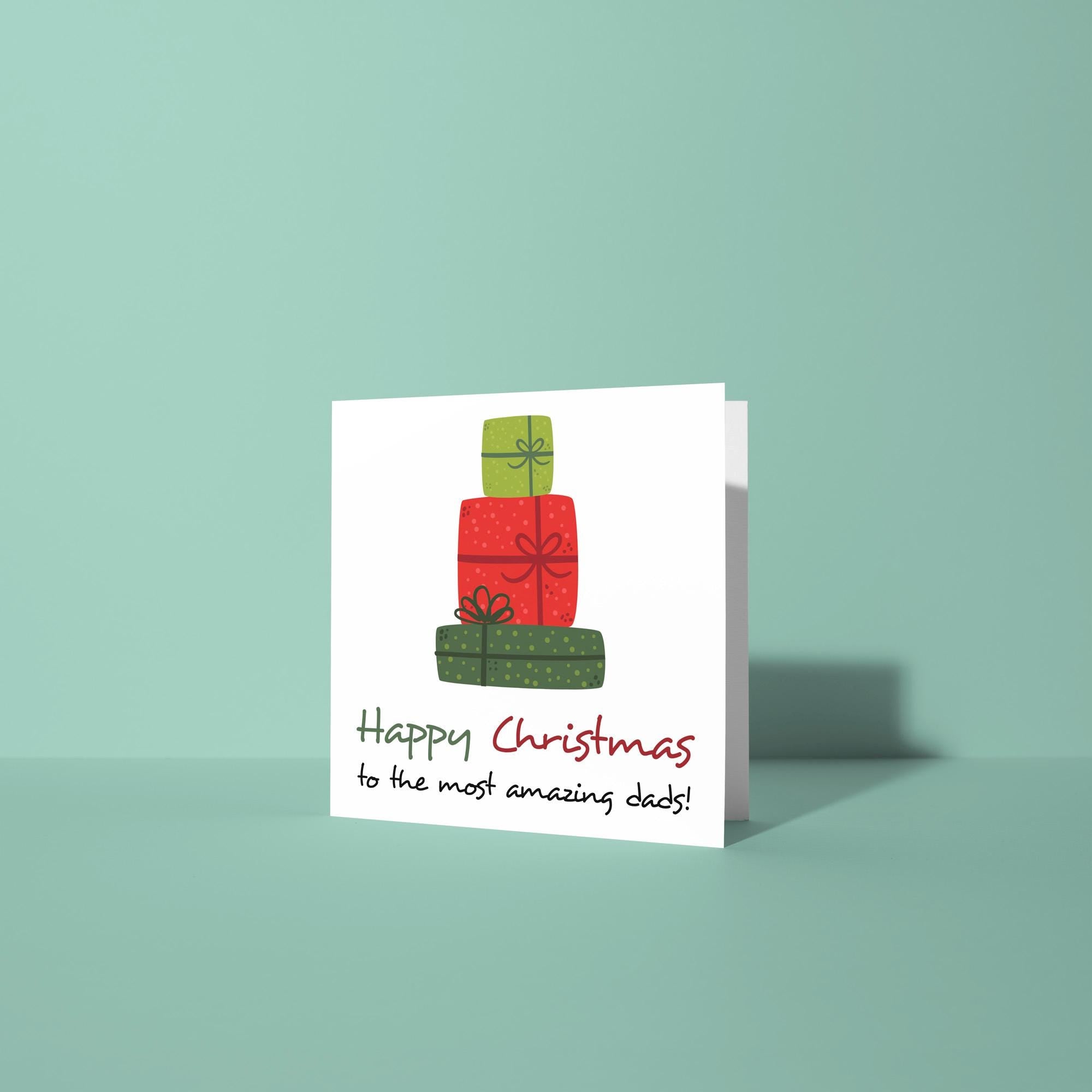 To My Amazing Moms Dads - Christmas Card for LGBTQ Parents