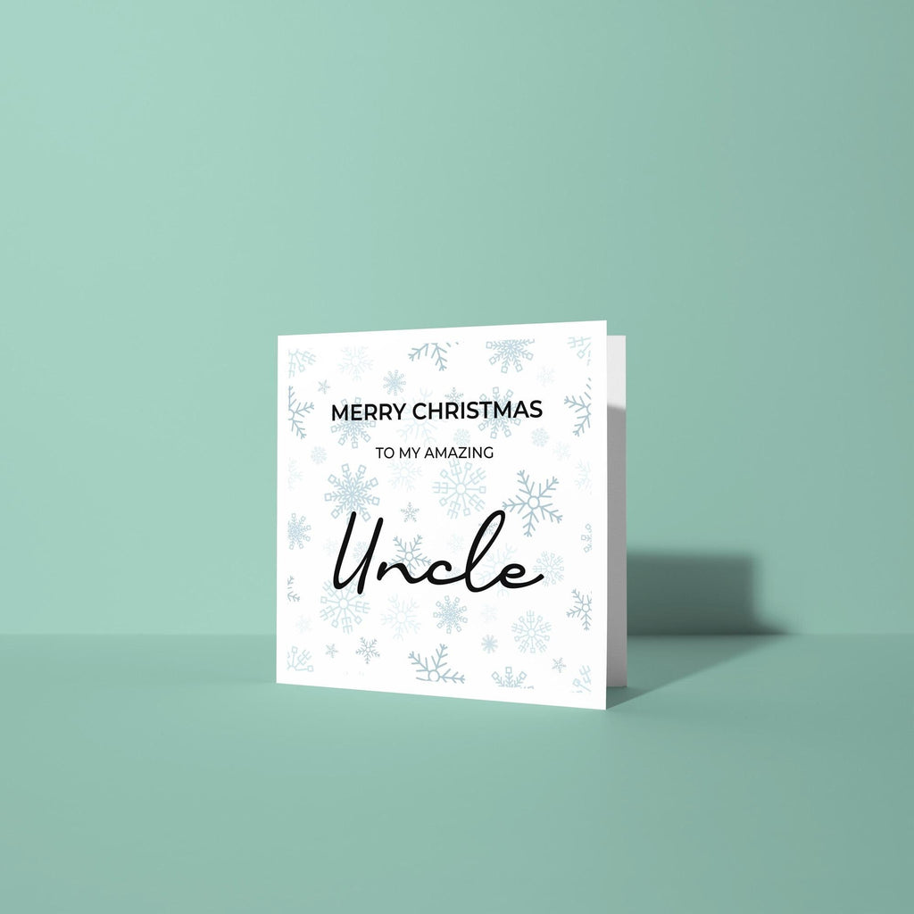 Merry Christmas To My Amazing Uncle - Christmas Card for Uncle