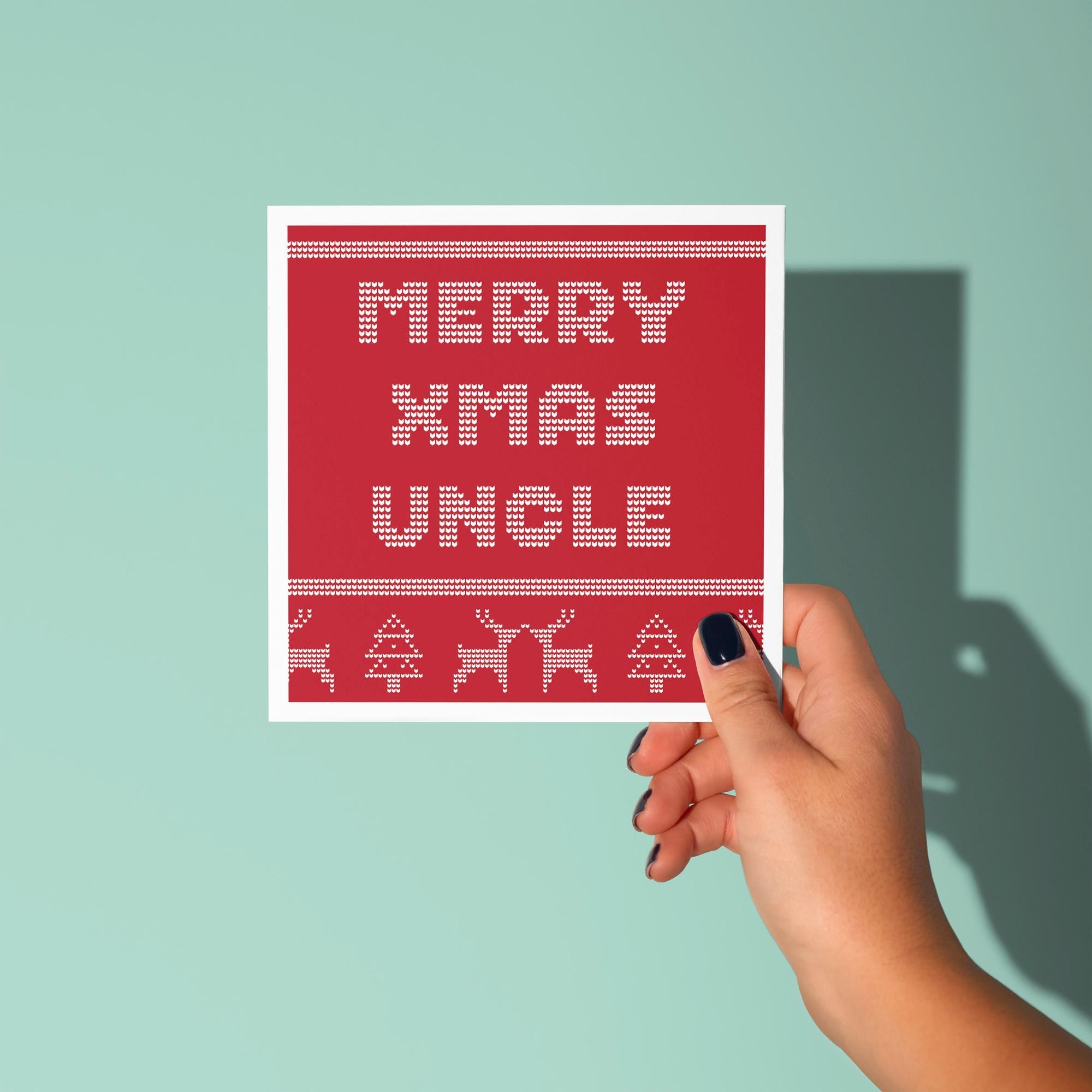 Merry Christmas Uncle - Christmas Card for Uncle