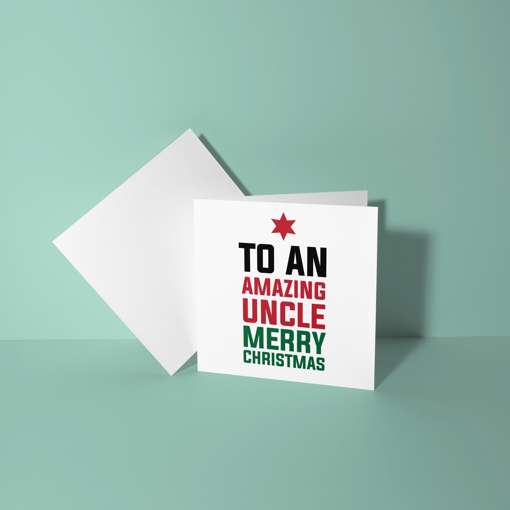 To An Amazing Uncle - Christmas Card for Uncle