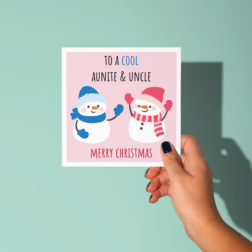 To A Cool Auntie and Uncle - Christmas Card for Auntie & Uncle