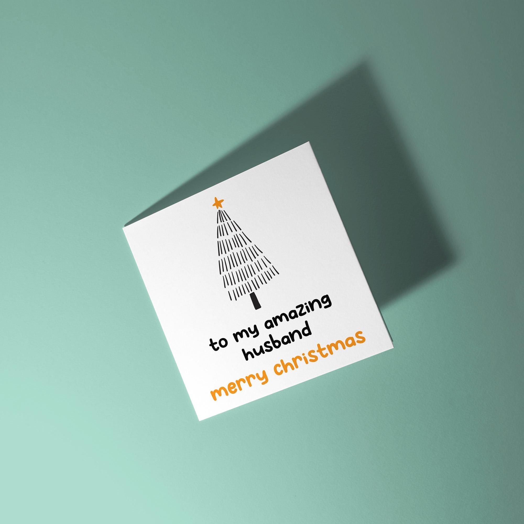 To My Amazing Husband, Merry Christmas - Christmas Card for Husband