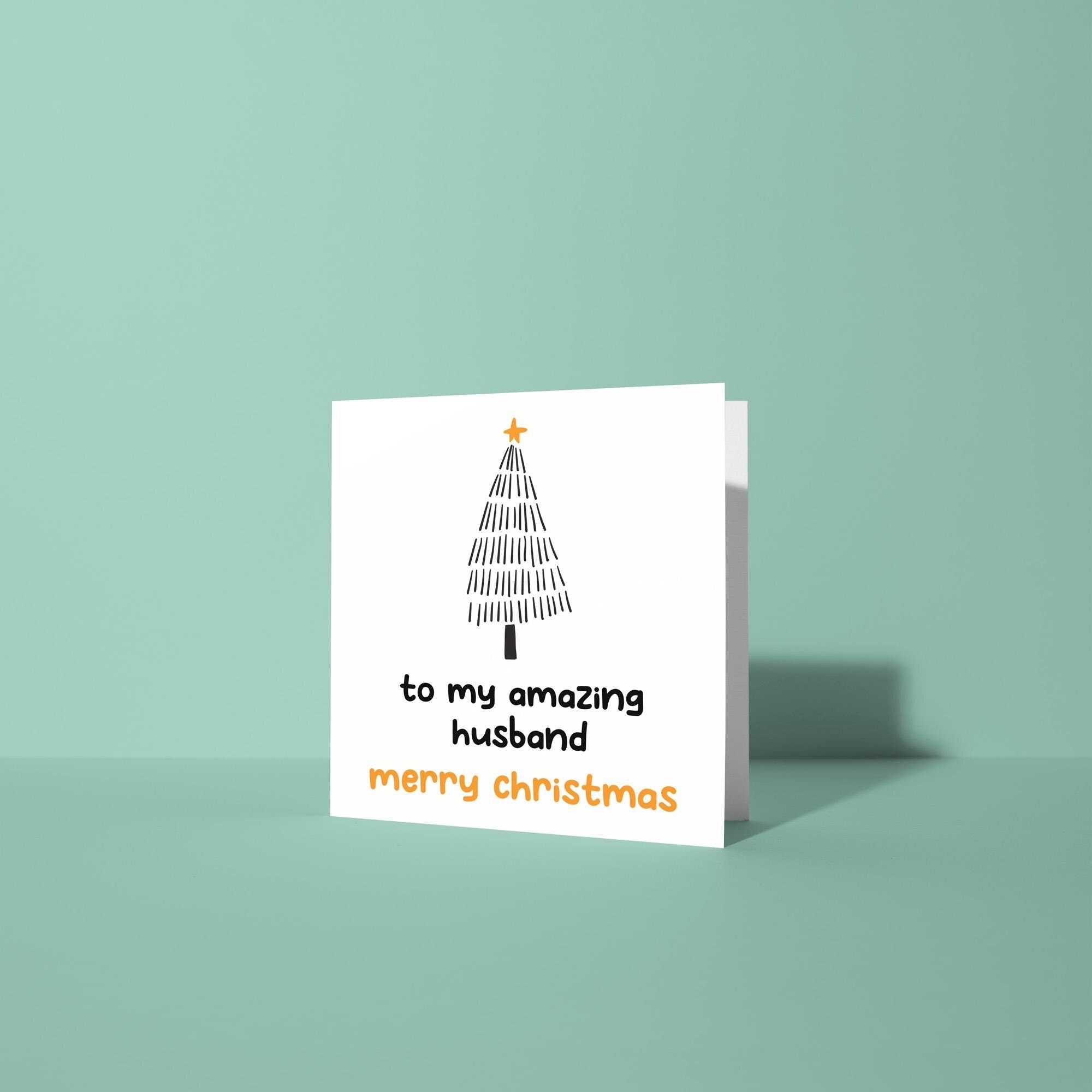 To My Amazing Husband, Merry Christmas - Christmas Card for Husband