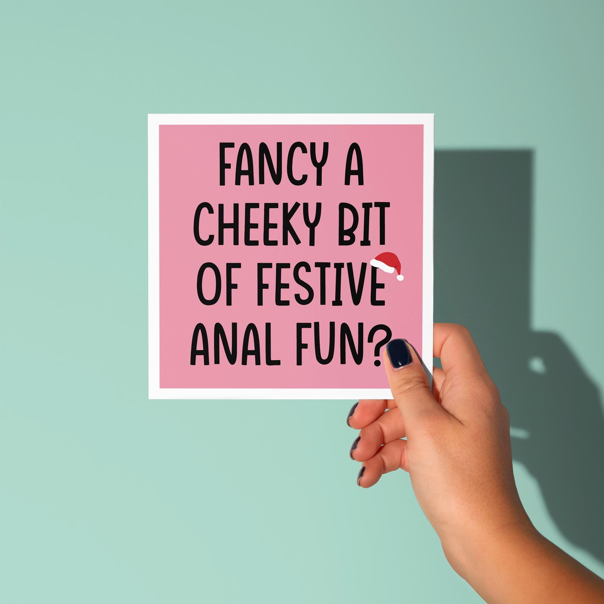 Fancy Some Festive Anal Fun? - Christmas Card for Partner