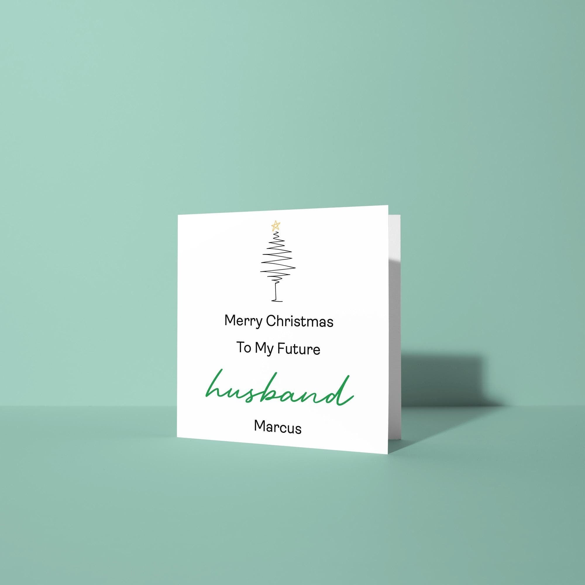 Merry Christmas to my Future Husband - Christmas Card for Husband