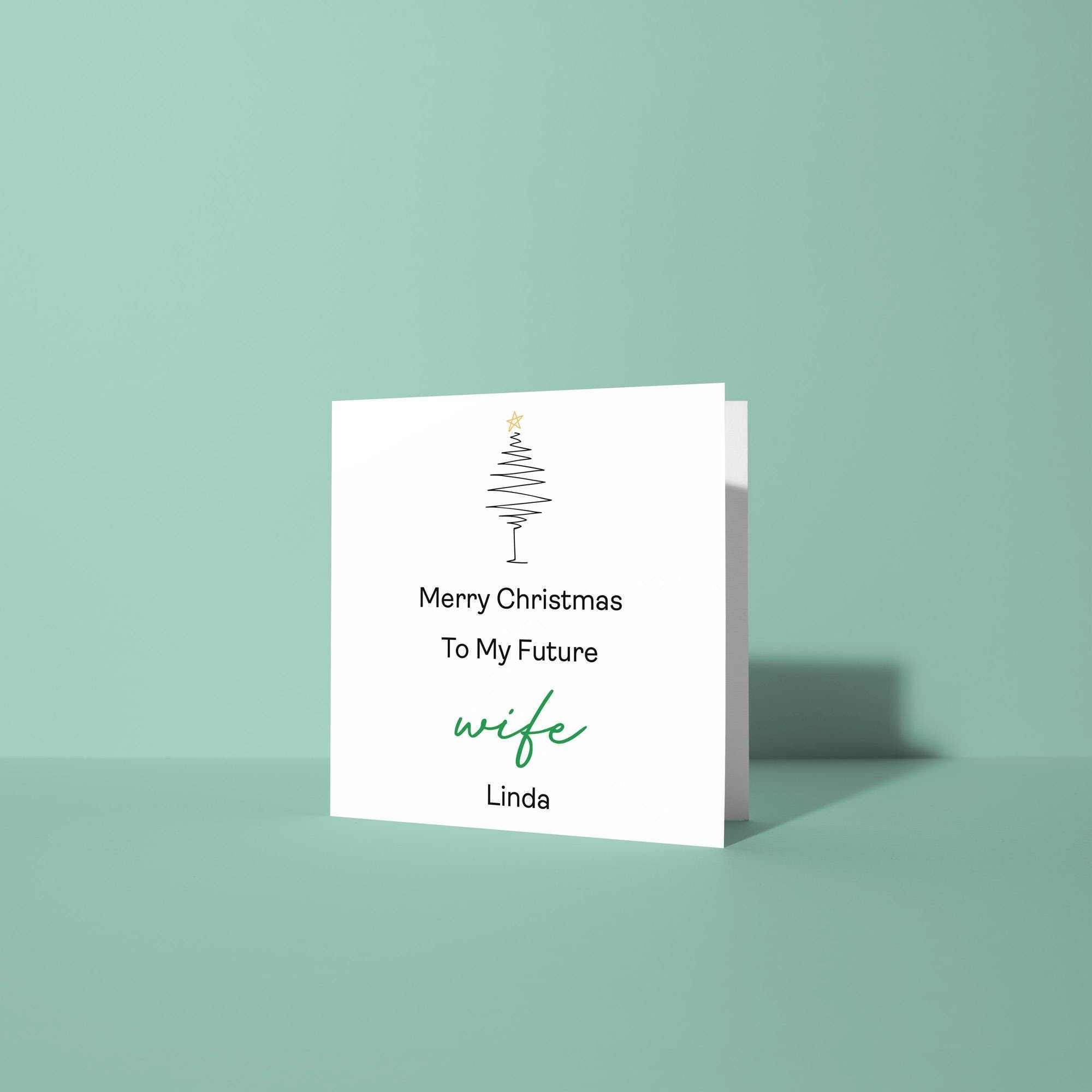 Merry Christmas to my Future Wife - Christmas Card for Wife