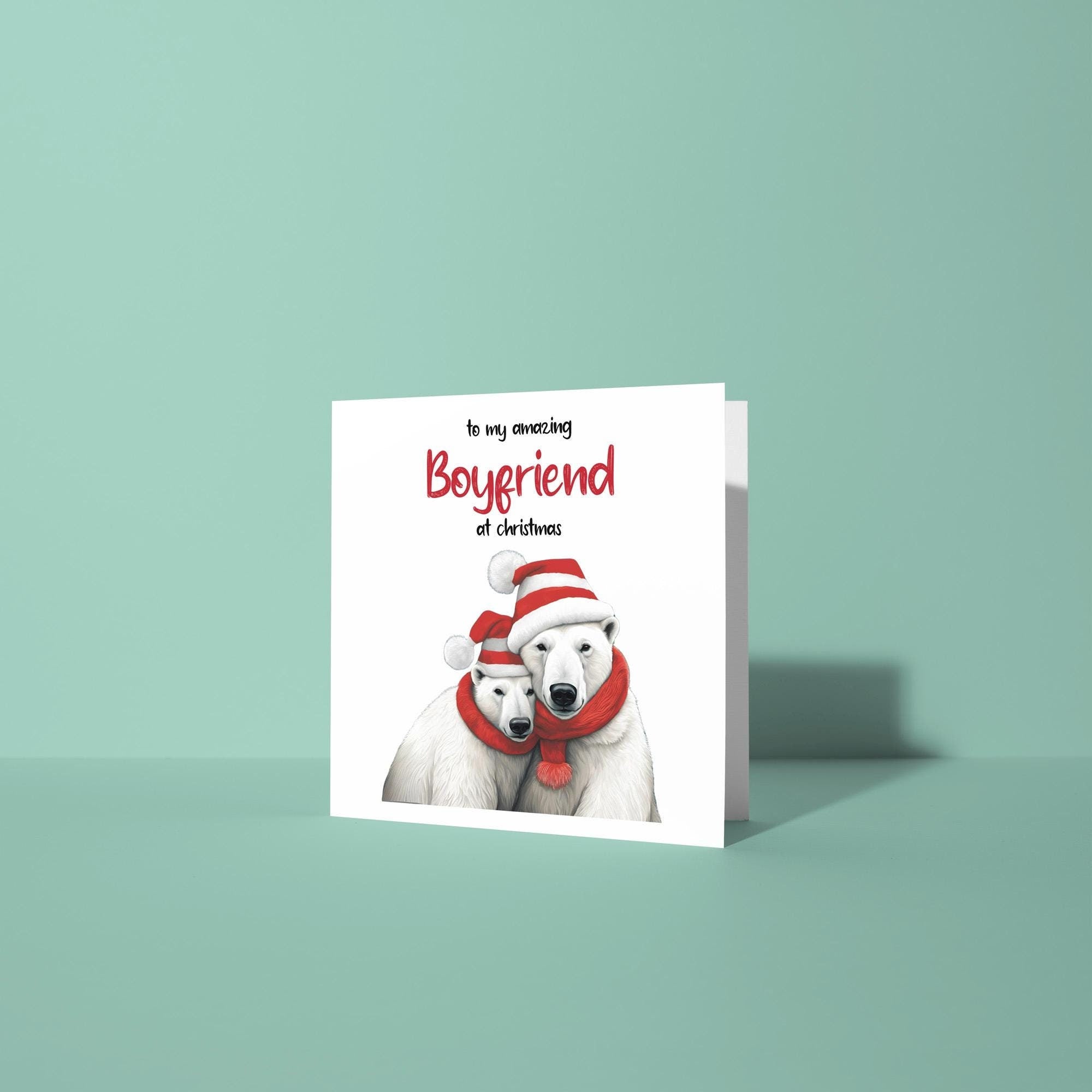 To My Amazing Boyfriend At Christmas - Christmas Card for Boyfriend
