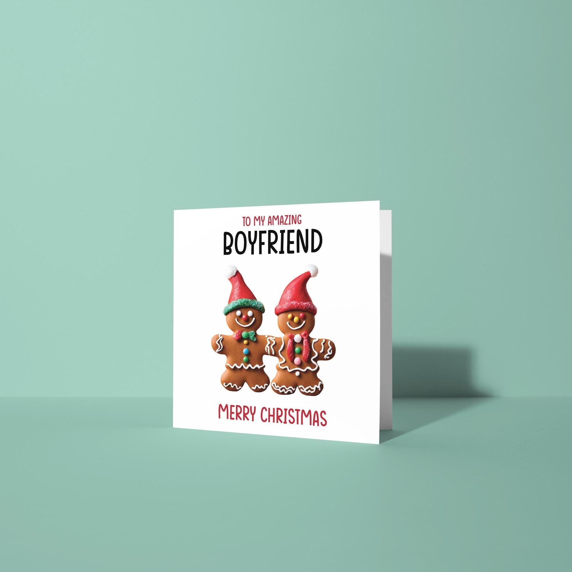 To My Amazing Boyfriend Merry Christmas - Christmas Card for Boyfriend