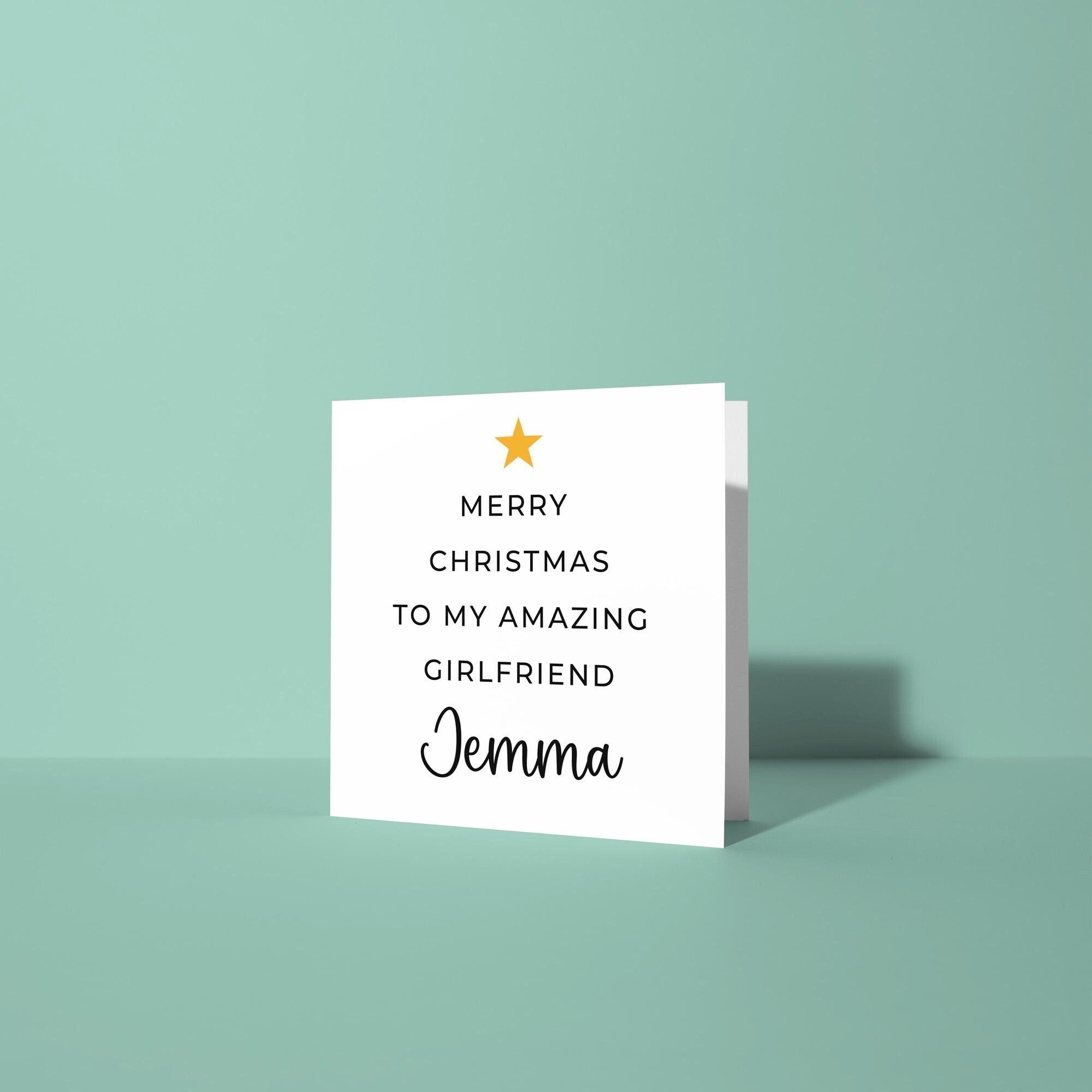 Merry Christmas To My Amazing Girlfriend - Christmas Card for Girlfriend