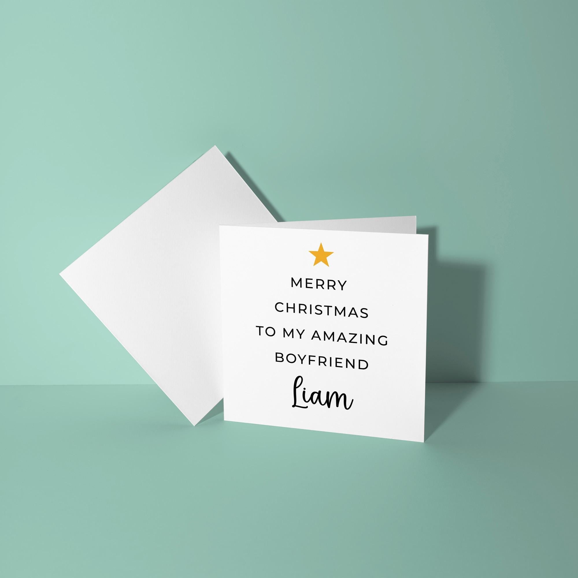 Merry Christmas To My Amazing Boyfriend - Christmas Card for Boyfriend