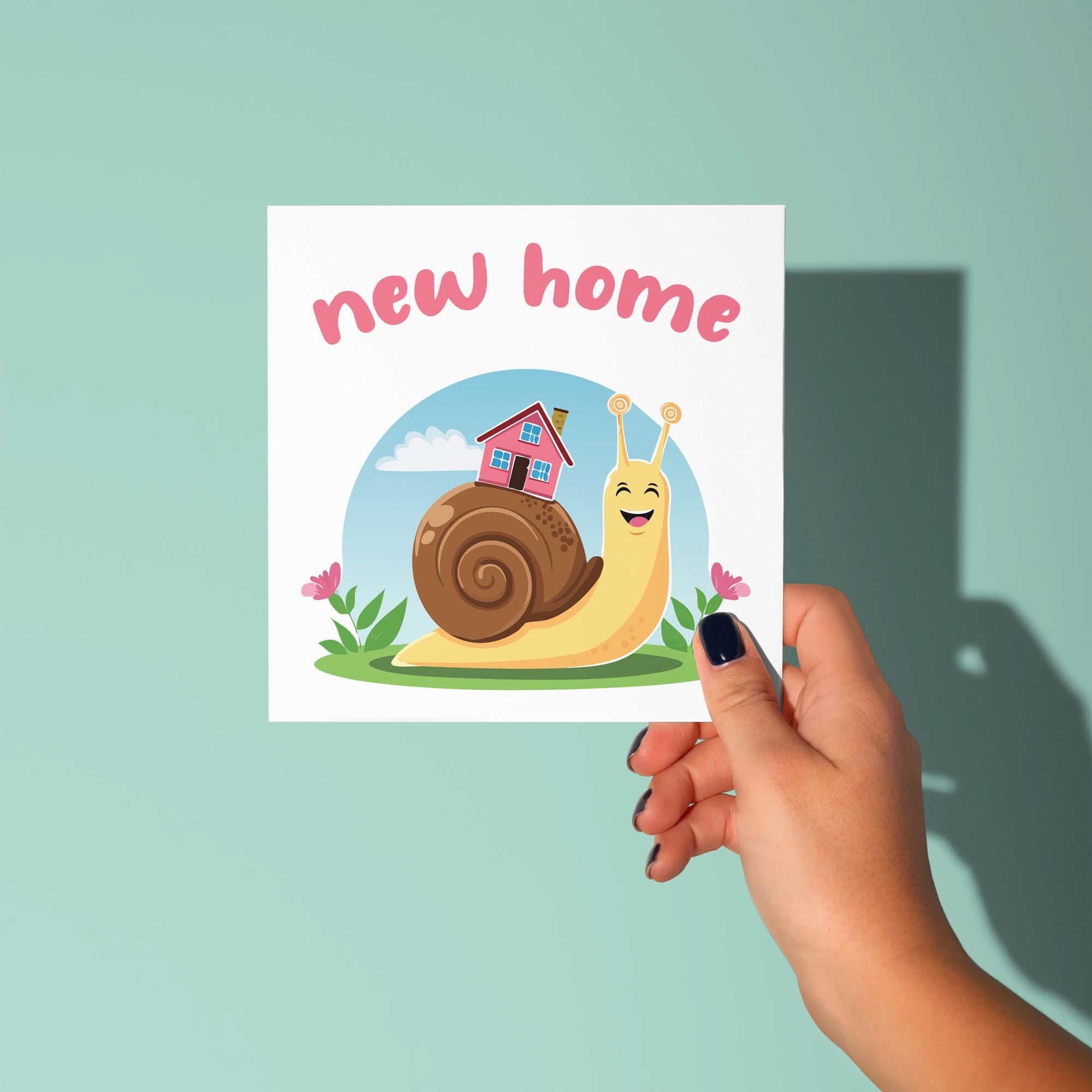 Cute Snail - New Home Card