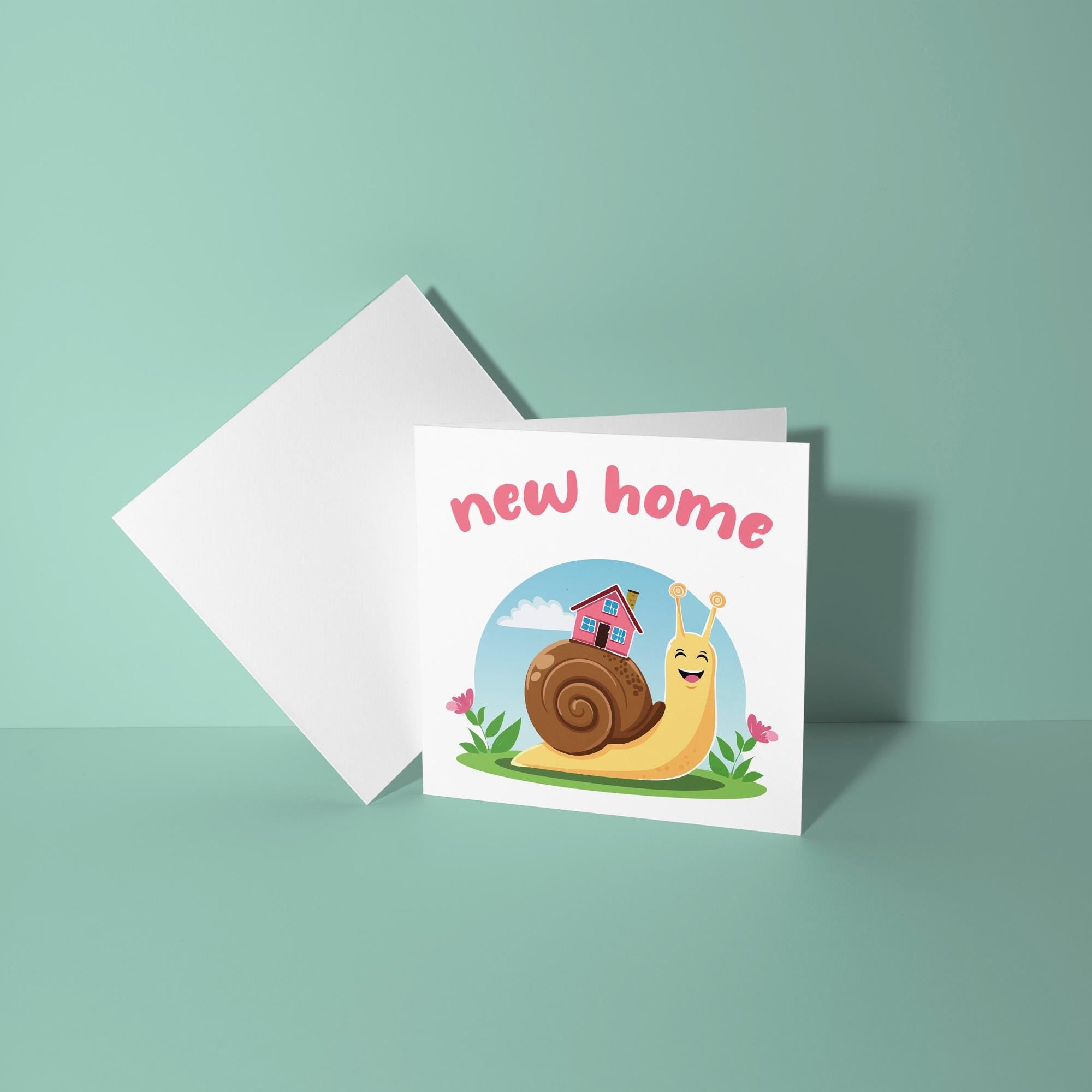 Cute Snail - New Home Card