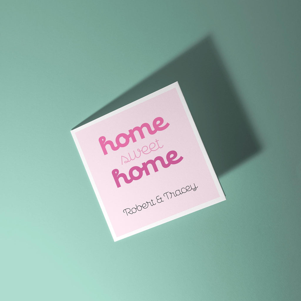 Home Sweet Home Personalised - New Home Card