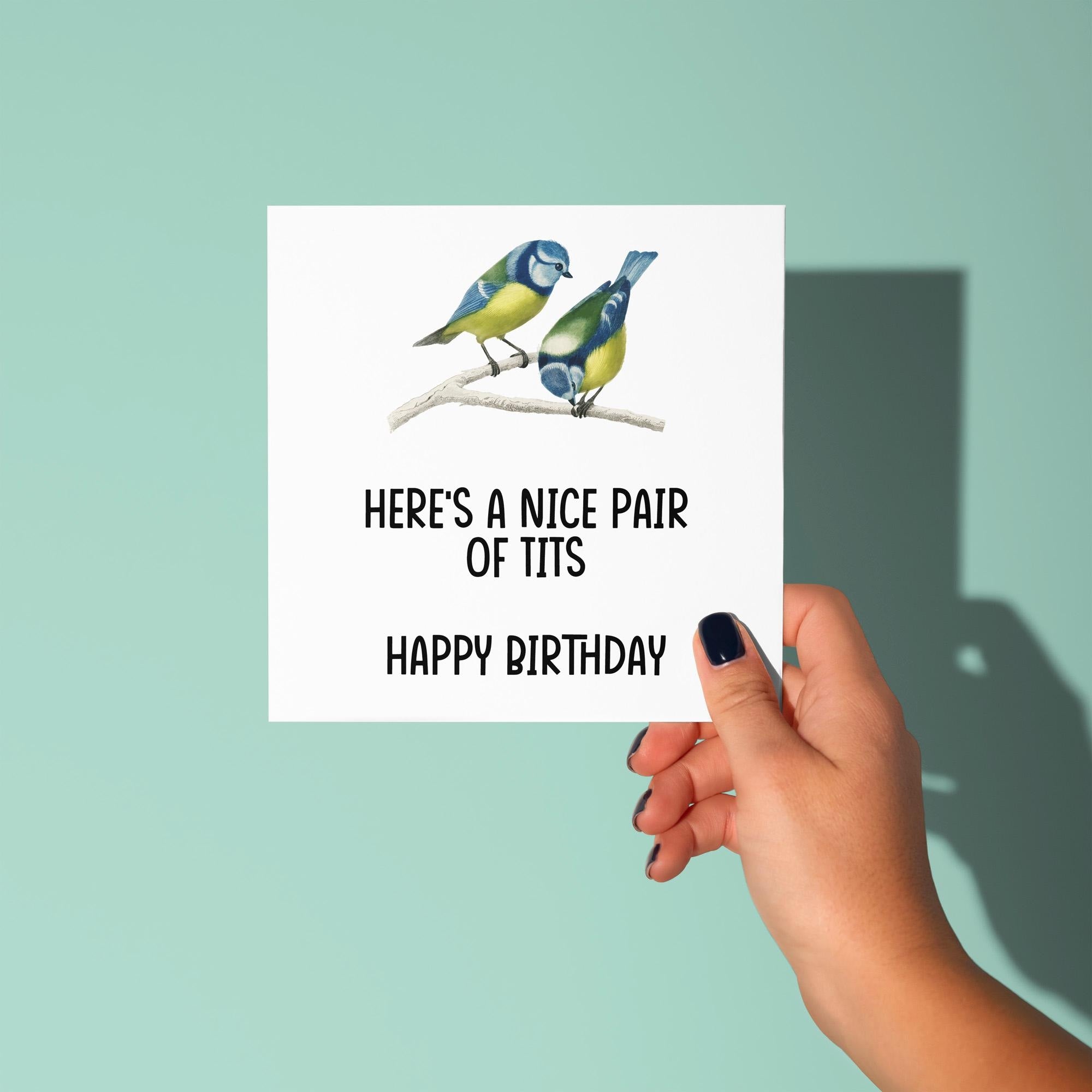 Nice Pair Of Tits - Birthday Card