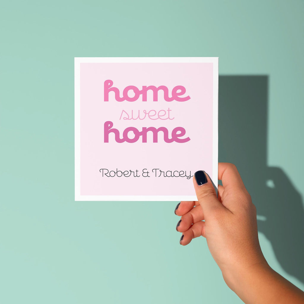 Home Sweet Home Personalised - New Home Card