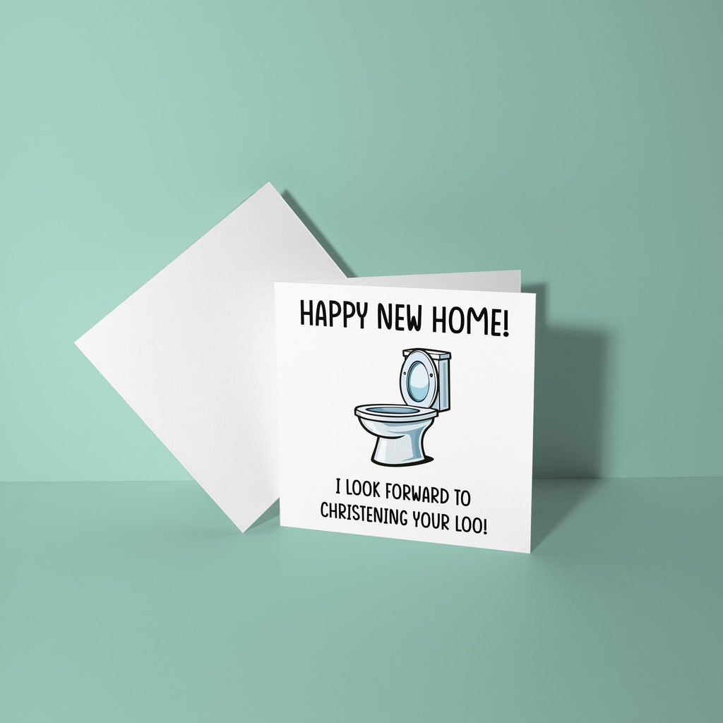 Look Forward to Christening Your Loo - New Home Card