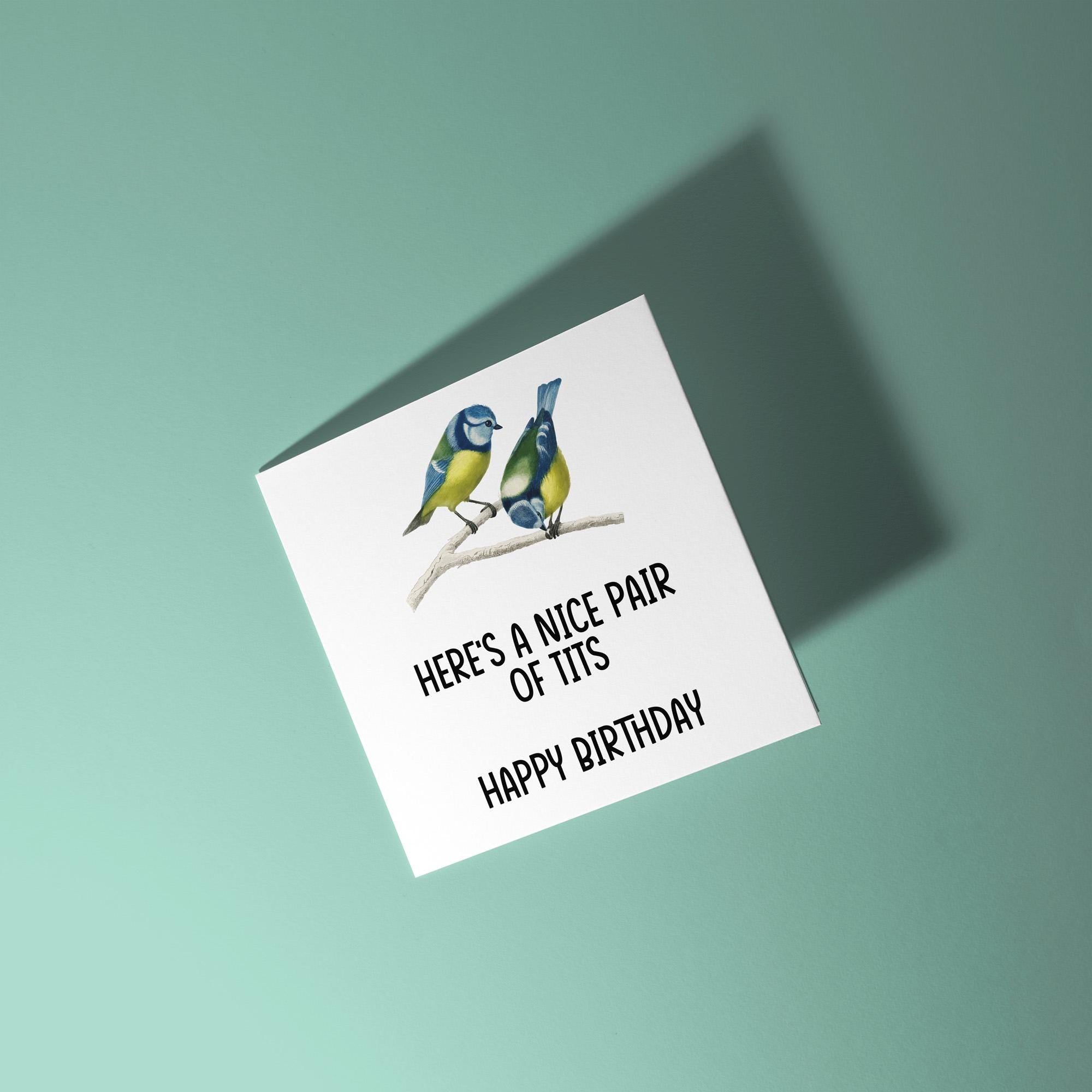 Nice Pair Of Tits - Birthday Card