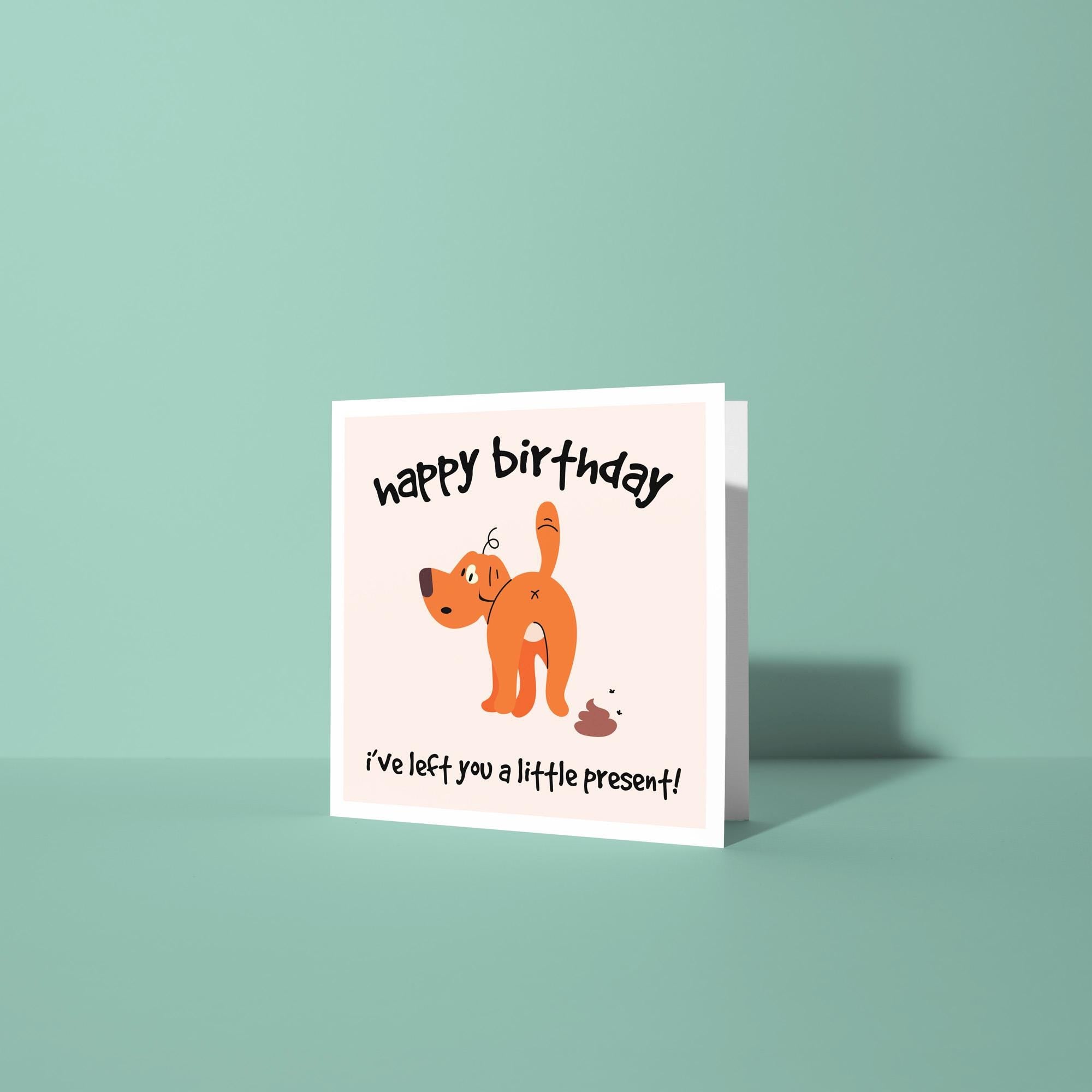 Happy Birthday, I've Left You A Present - Birthday Card
