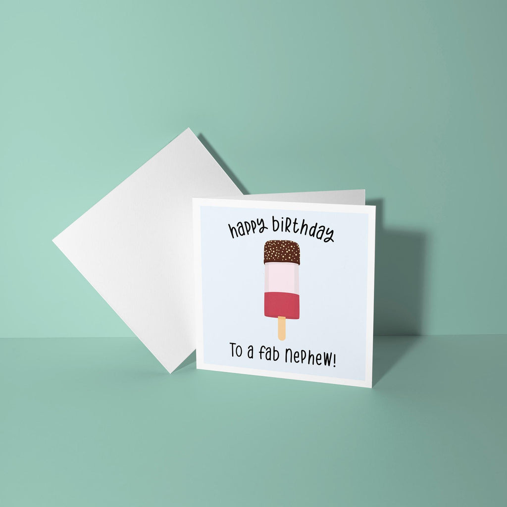 Happy Birthday To A Fab Nephew - Birthday Card
